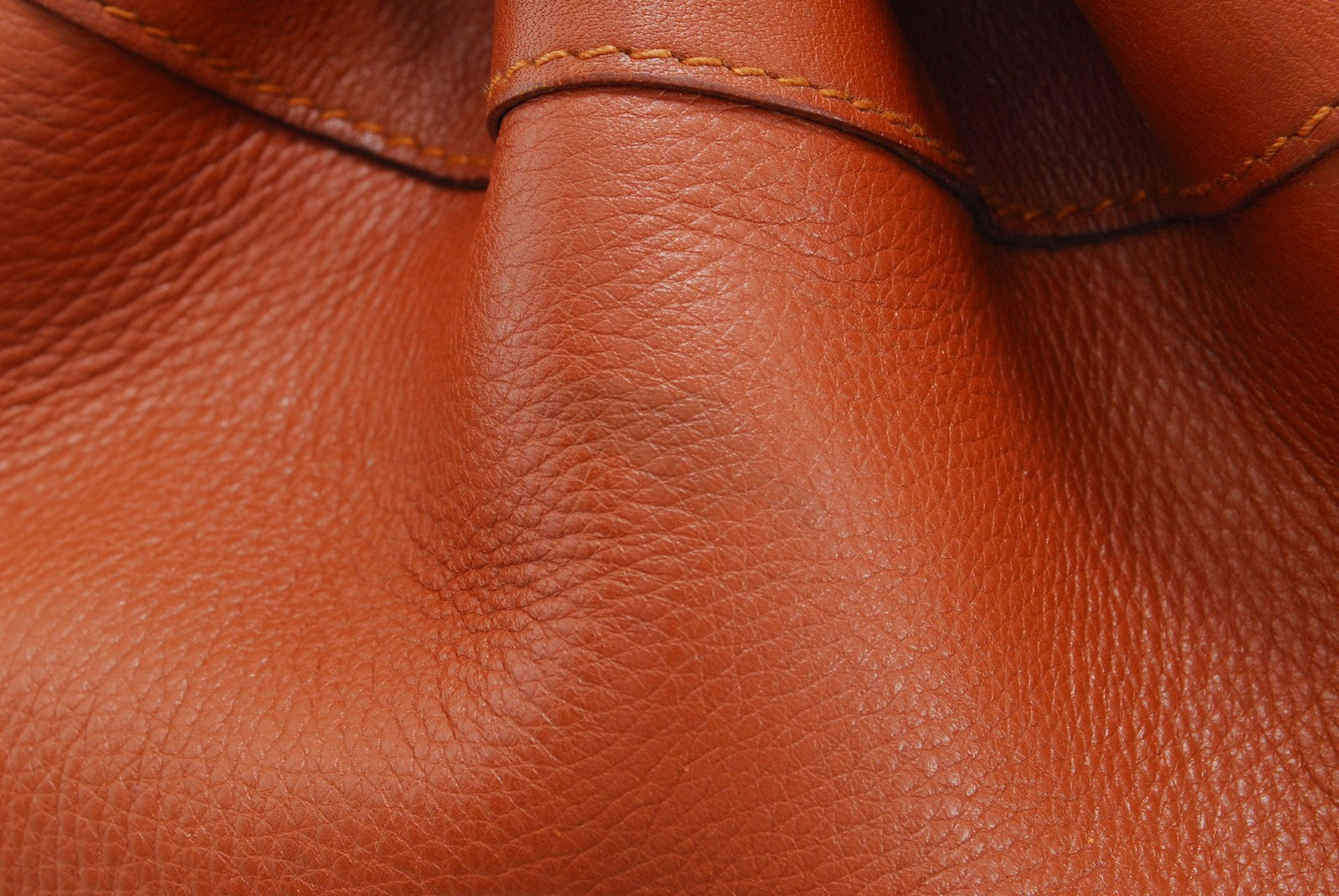 Celine Large Logo Drawstring Shoulder Bucket Bag - Brown, Leather