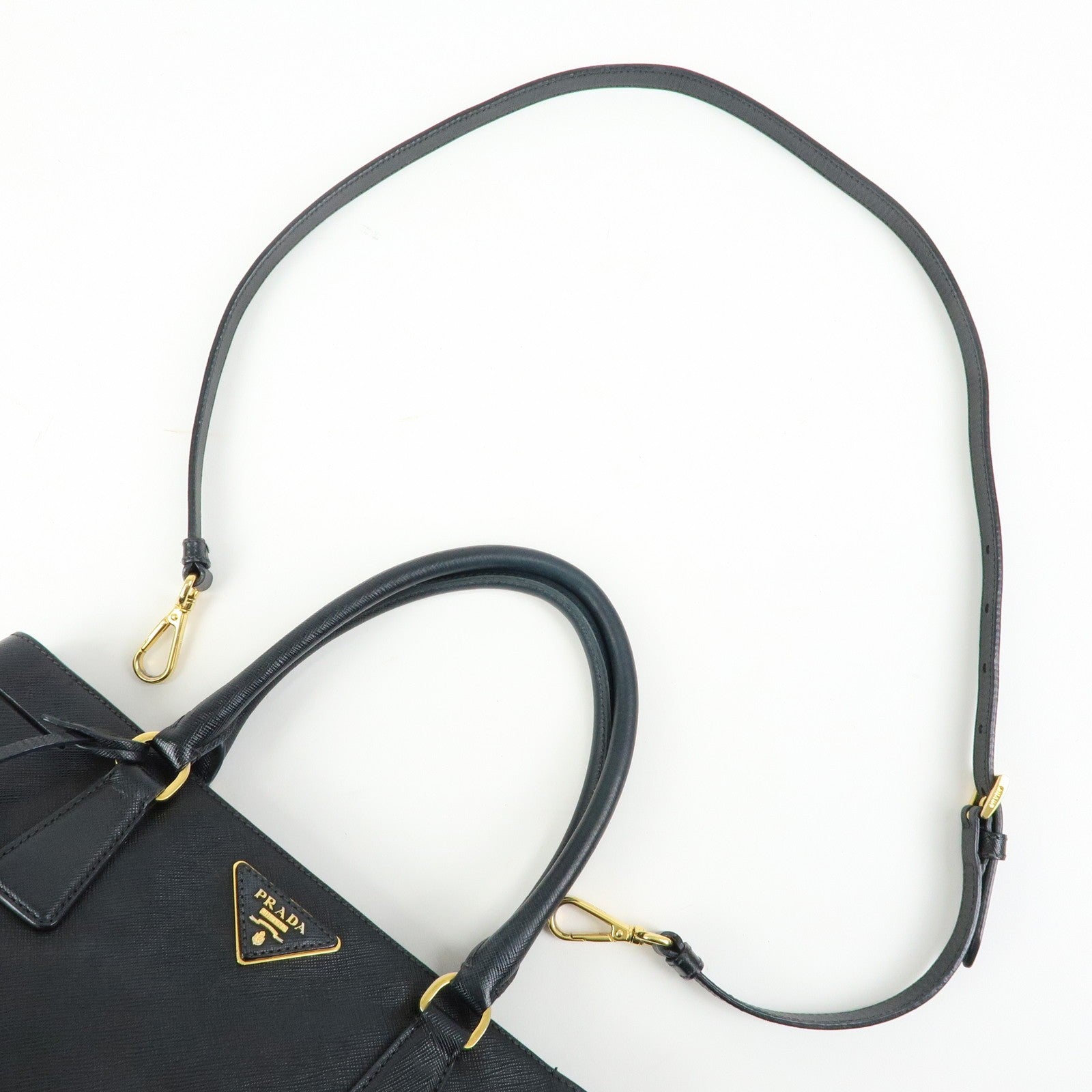Prada 2Way Bag - Black, Saffiano Leather