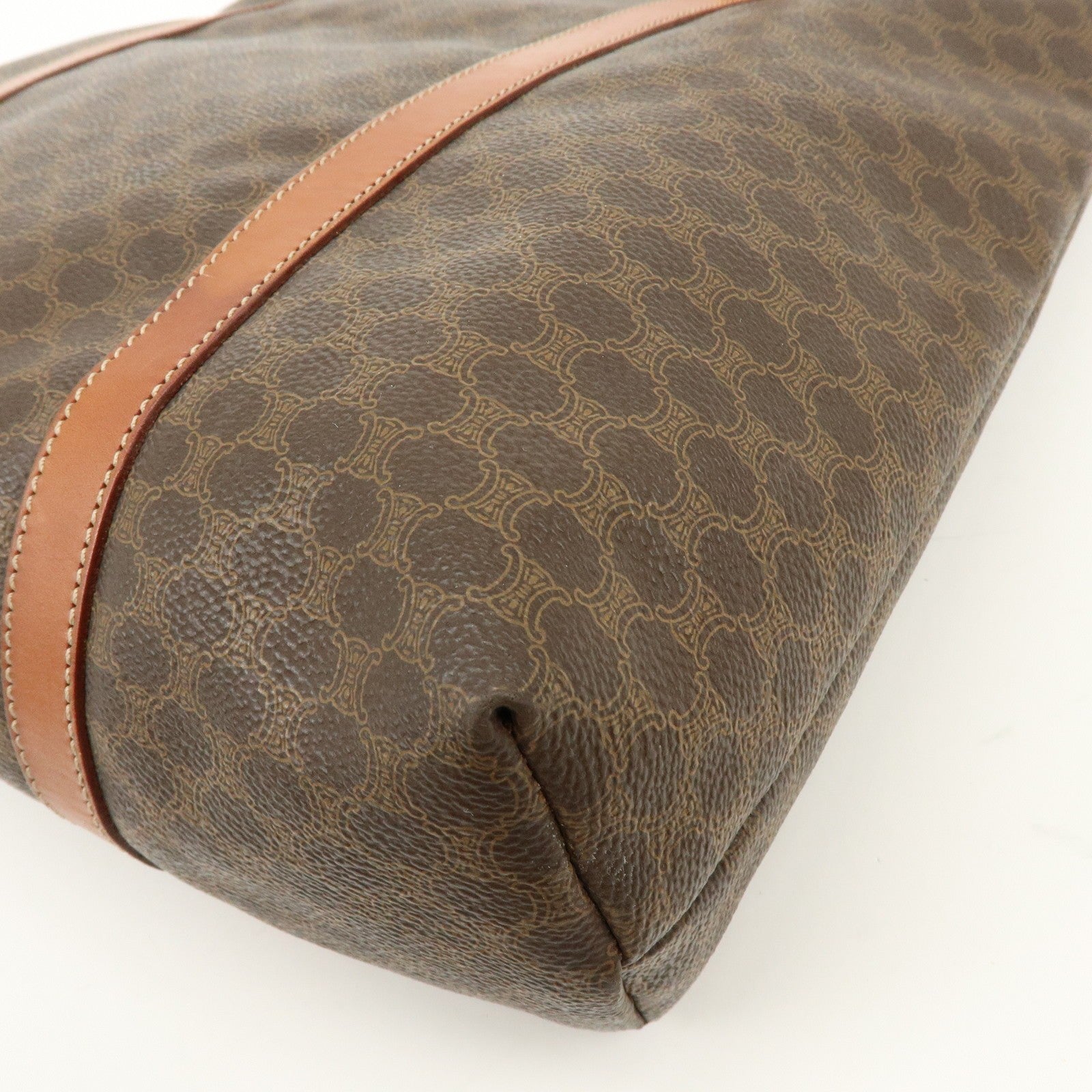 Celine Macadam Tote Bag - Brown, PVC Leather 