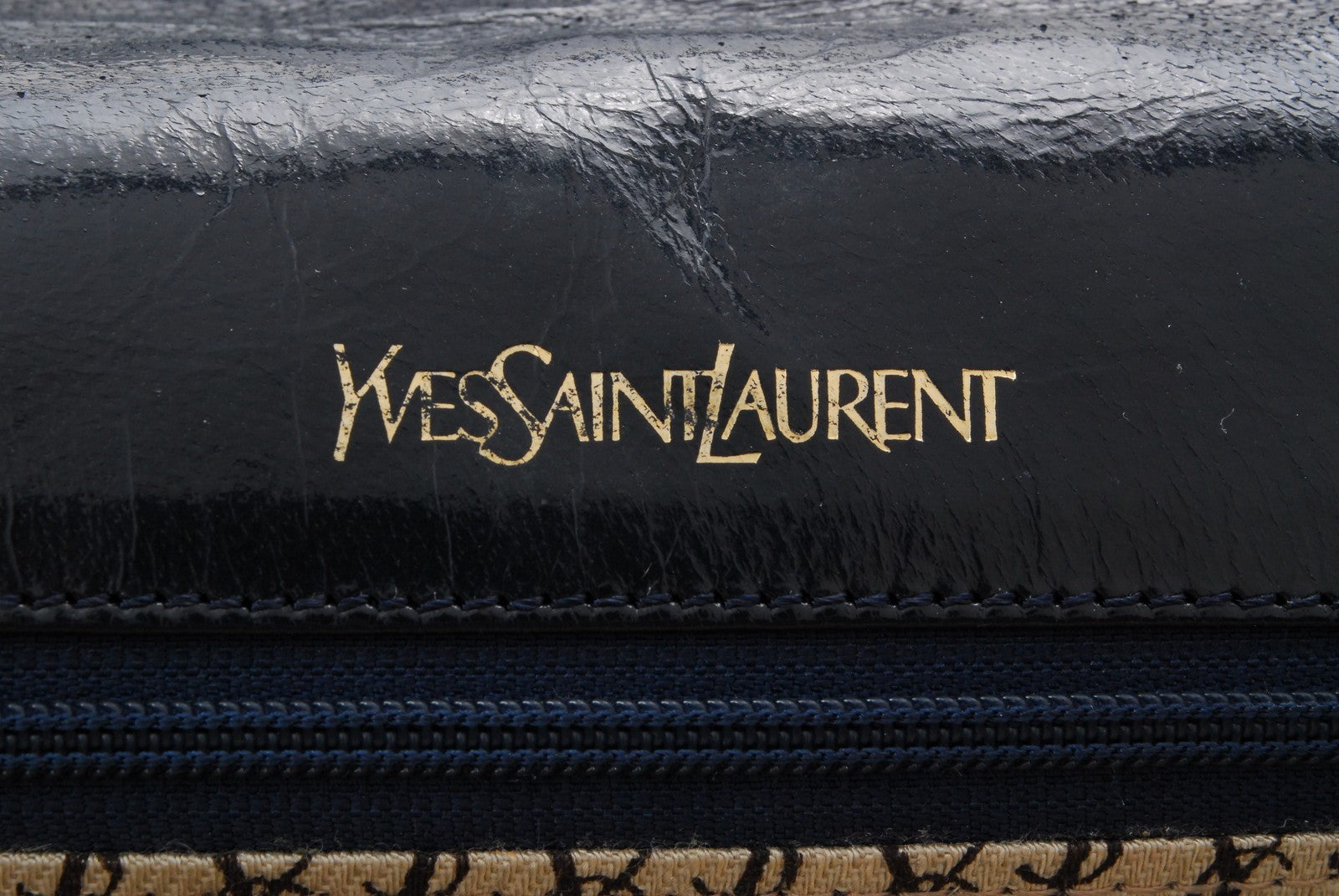 Saint Laurent Yves Clutch Bag - Navy, Leather