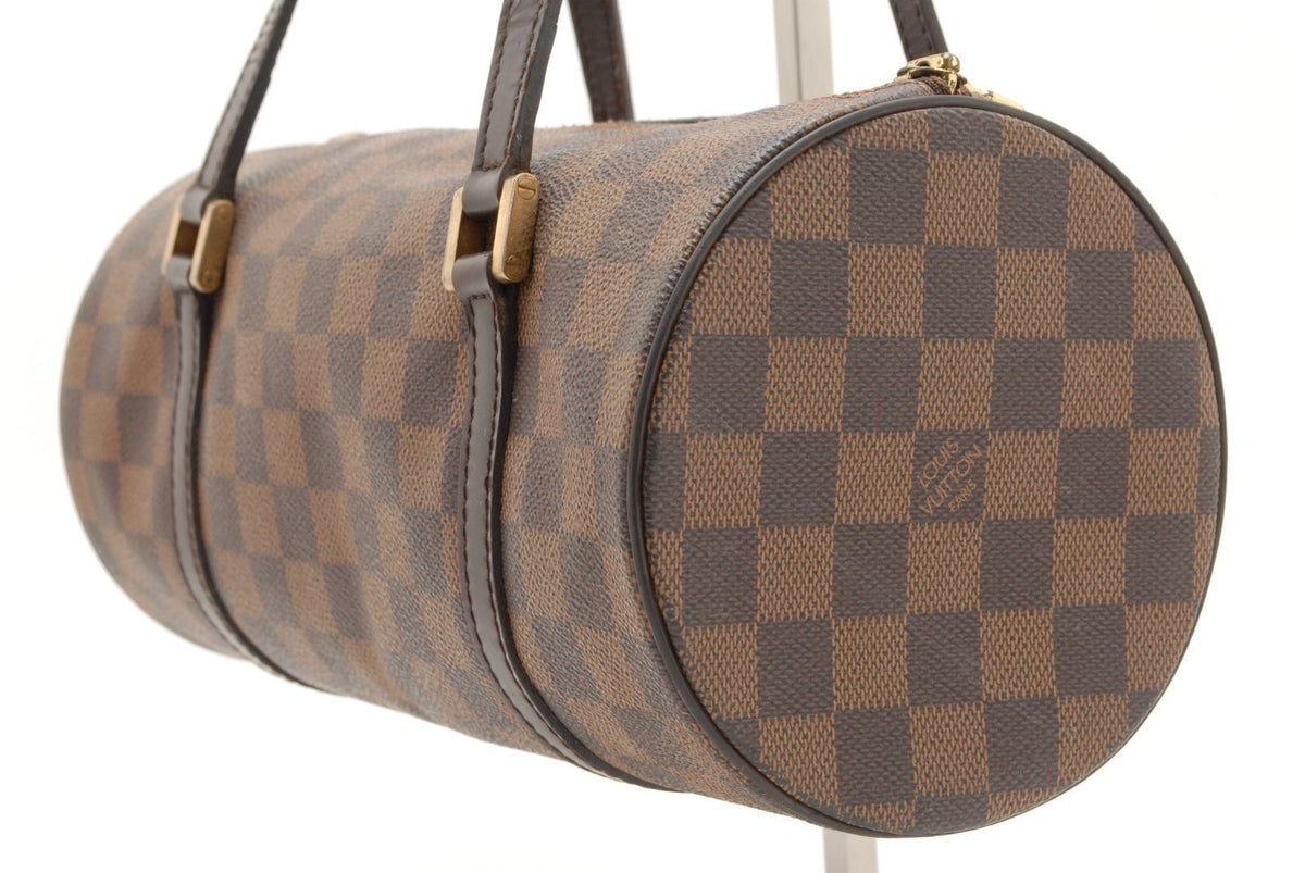 Louis Vuitton Damier Ebene Papillon 30 Hand Bag - Brown, PVC Leather