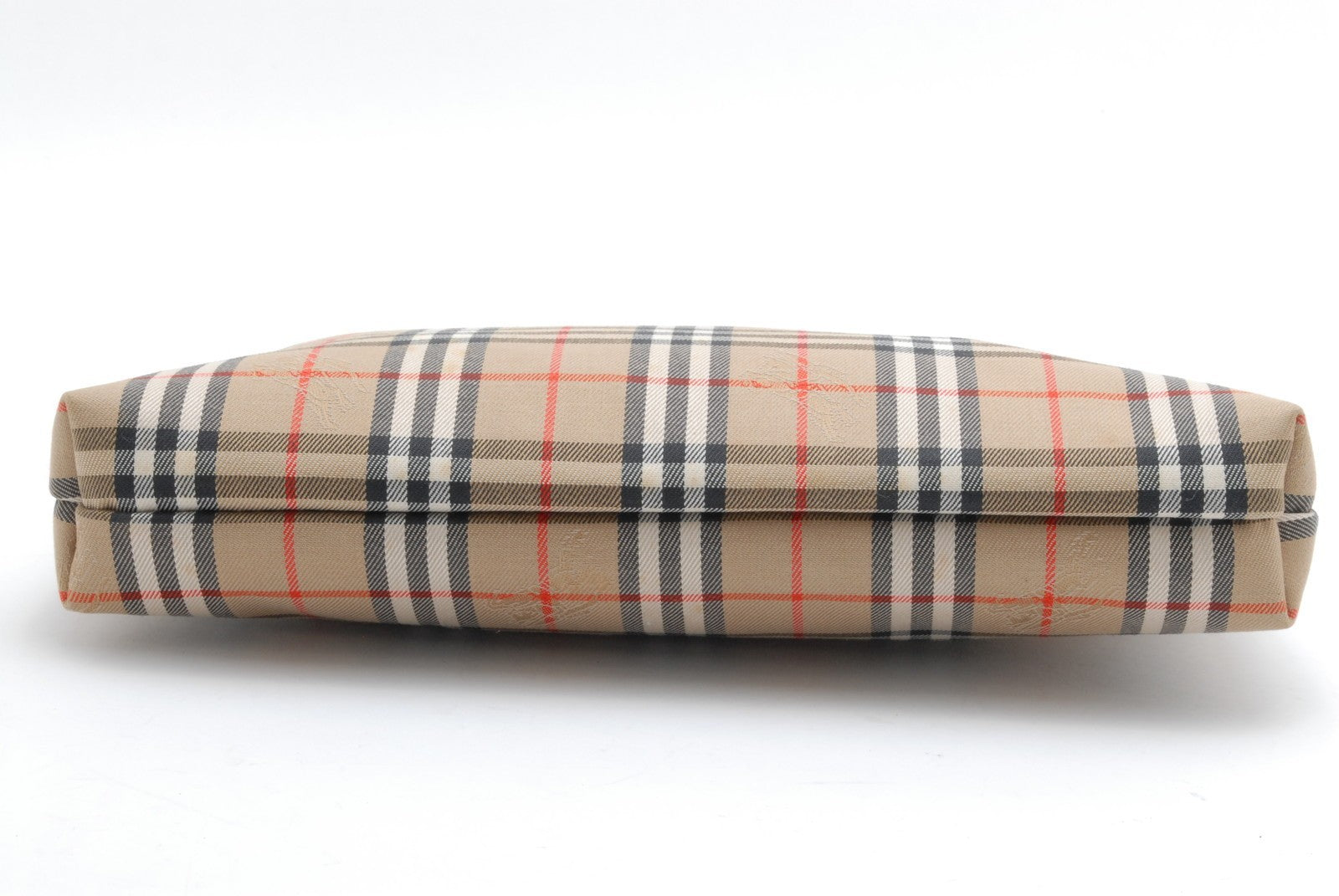 Burberry Nova Check Clutch Porch Bag - Beige, Canvas