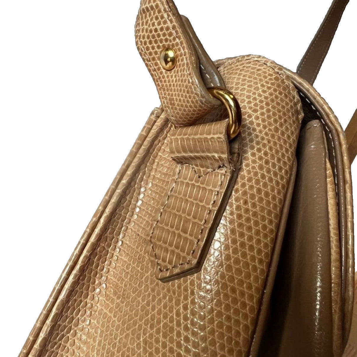 Saint Laurent Yves Vintage Shoulder Bag - Beige, Leather