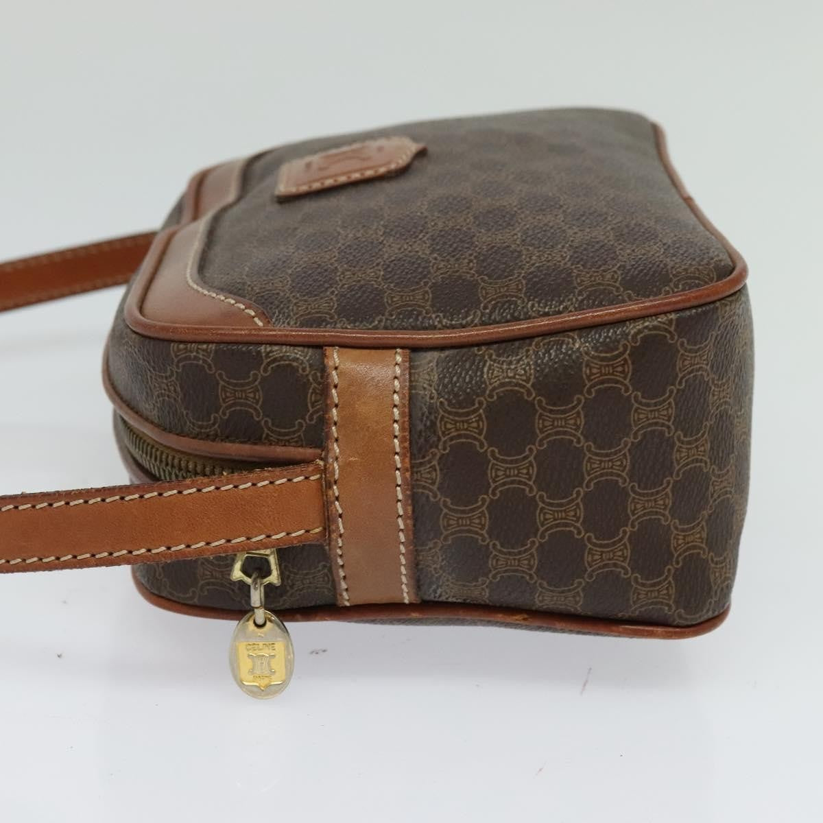 Celine Macadam Shoulder Bag - Brown/Gold, PVC Leather