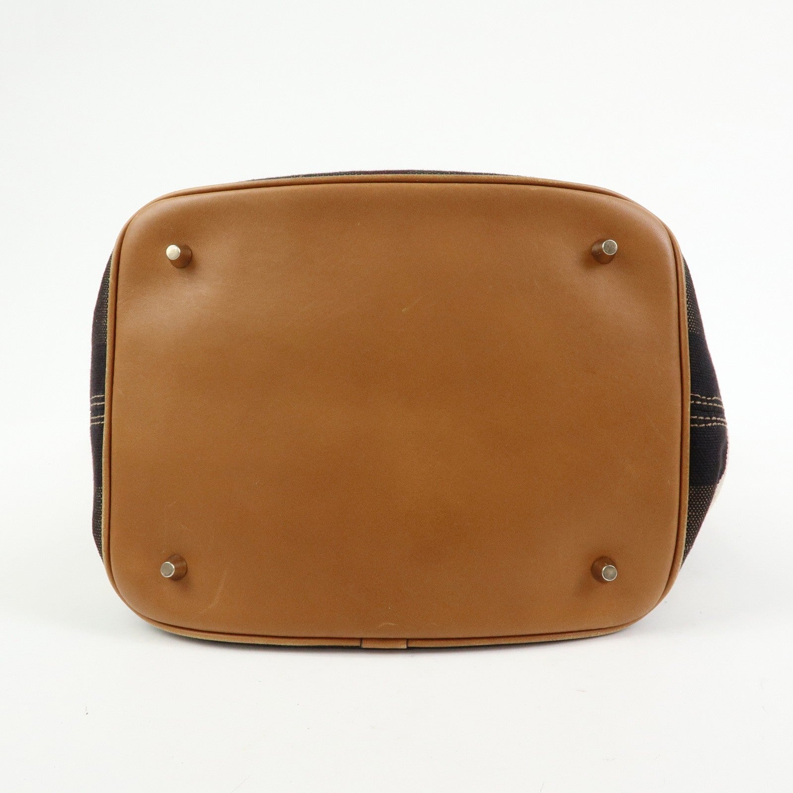 Burberry 2way Bag Shoulder Bag - Beige, Canvas and Leather