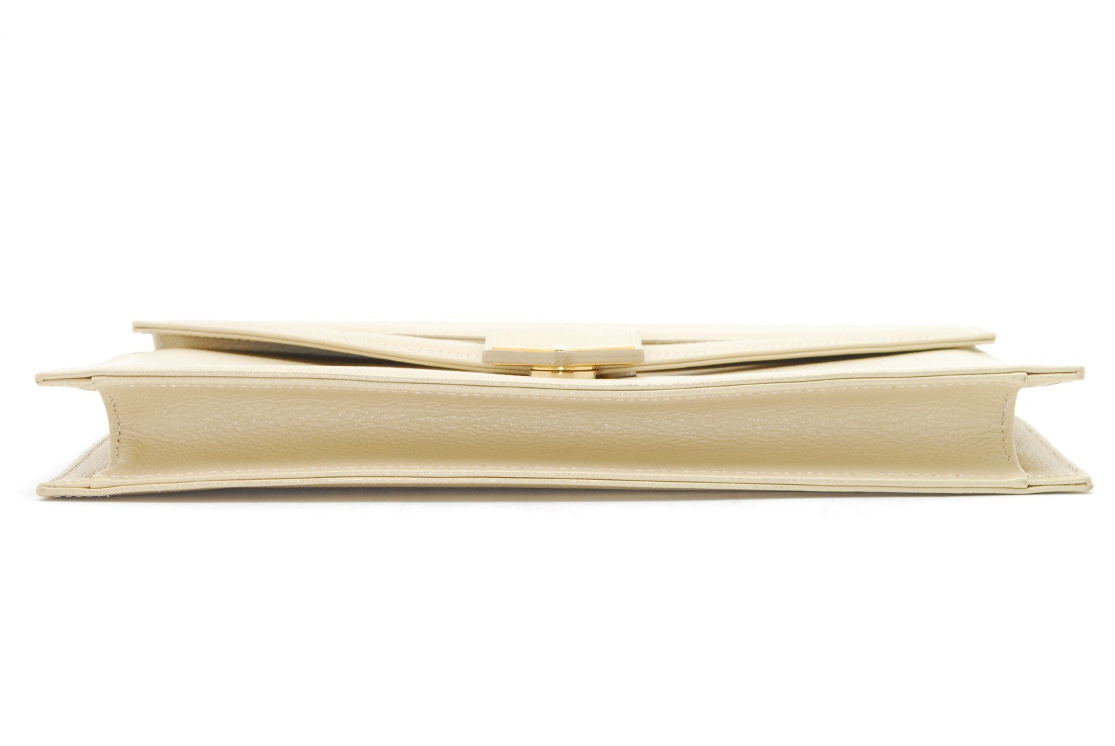 Saint Laurent Yves Saint Laurent Clutch Bag - Ivory, Leather