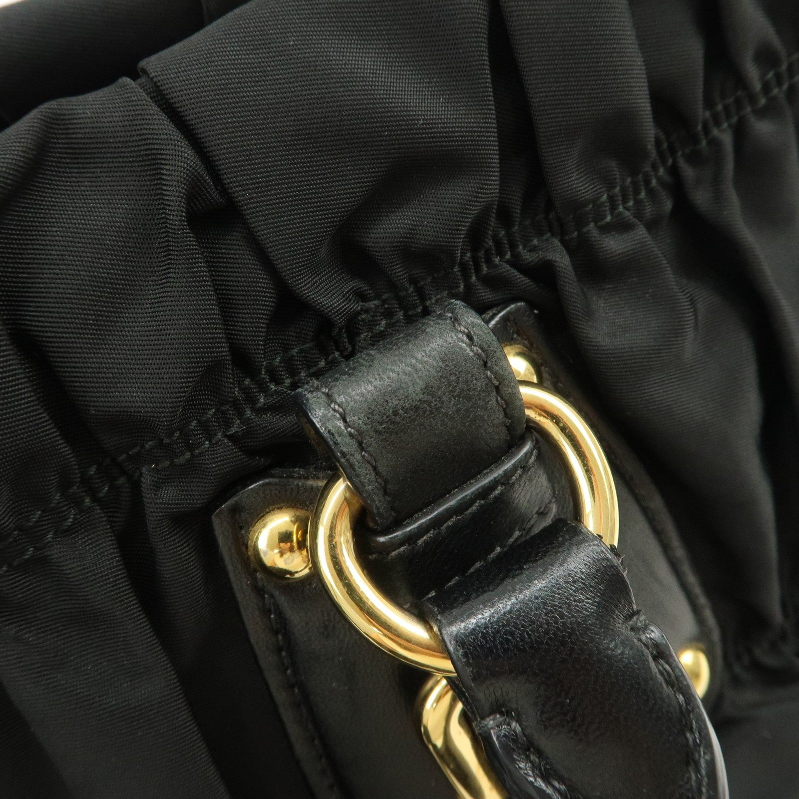 Prada Hand& Shoulder Bag - Black, Nylon Leather