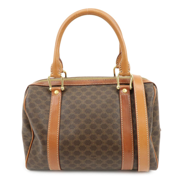 Celine Macadam Logo 2Way Boston Hand Bag - Brown, PVC Leather