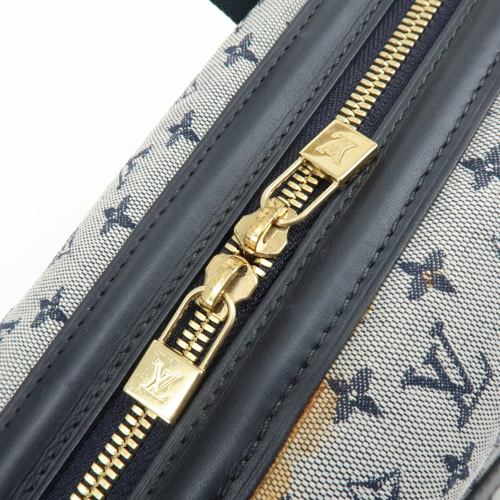 LOUIS VUITTON Monogram Mini Lin Navy Josephine GM