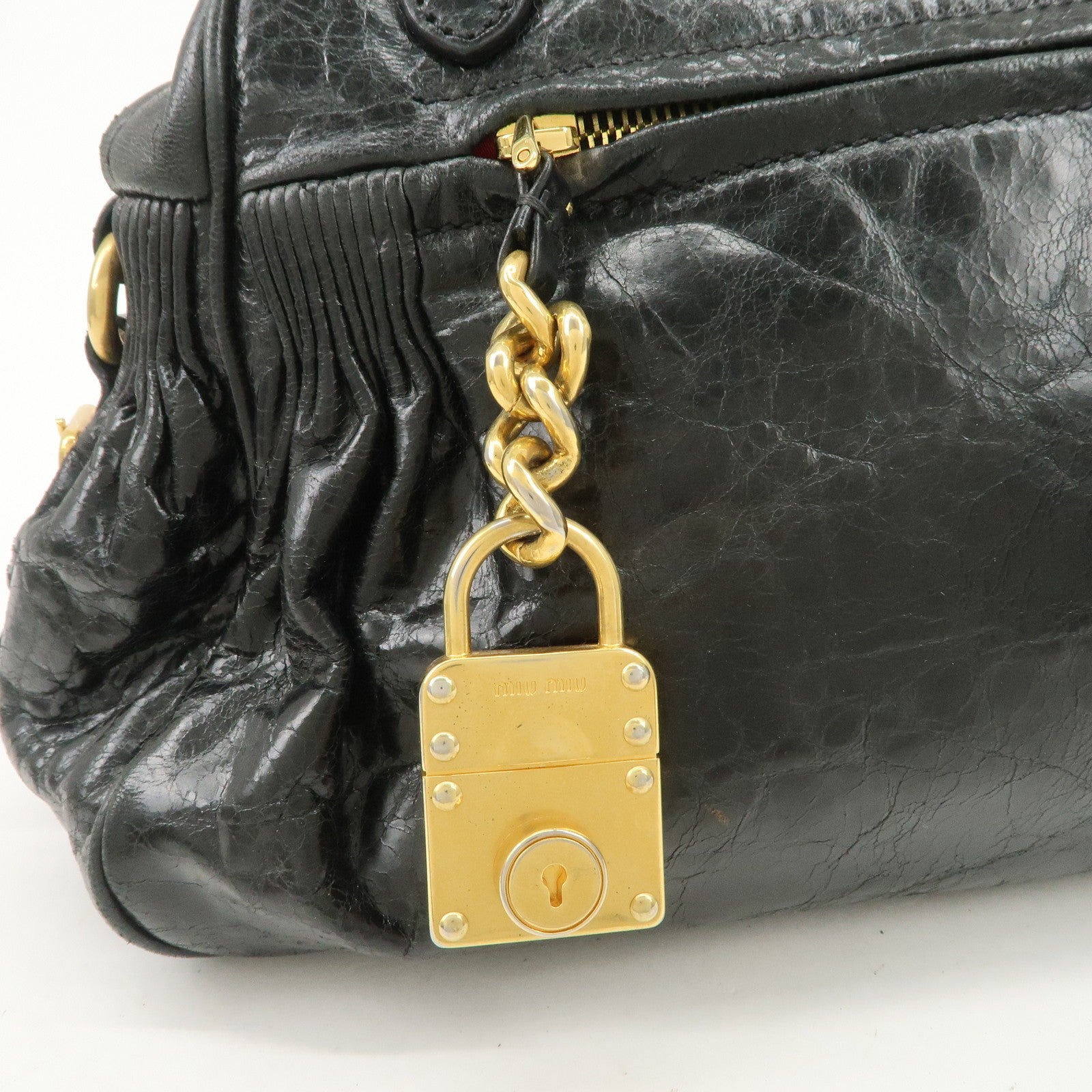 Miu Miu 2way bag - Black, Leather