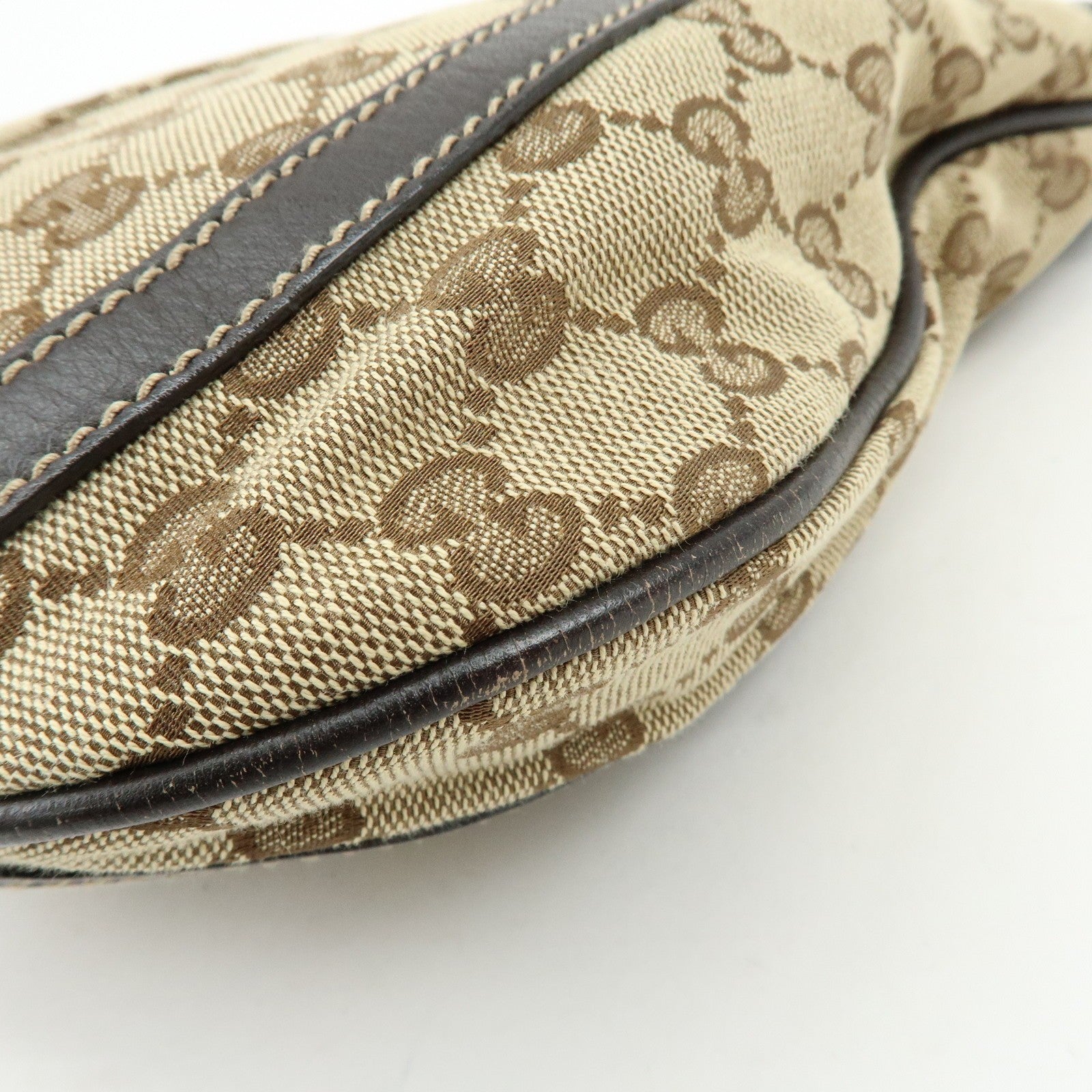 Gucci 203257 Shoulder Crossbody Bag - Brown, GG Canvas, Leather