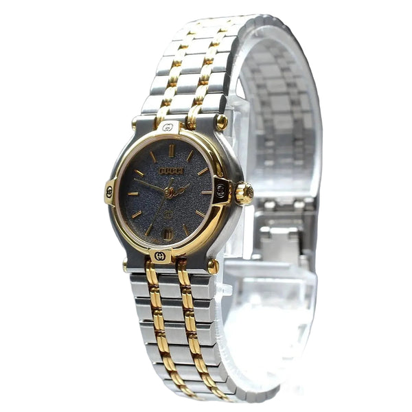 Gucci 9000L Wristwatch - Black, Stainless Steel