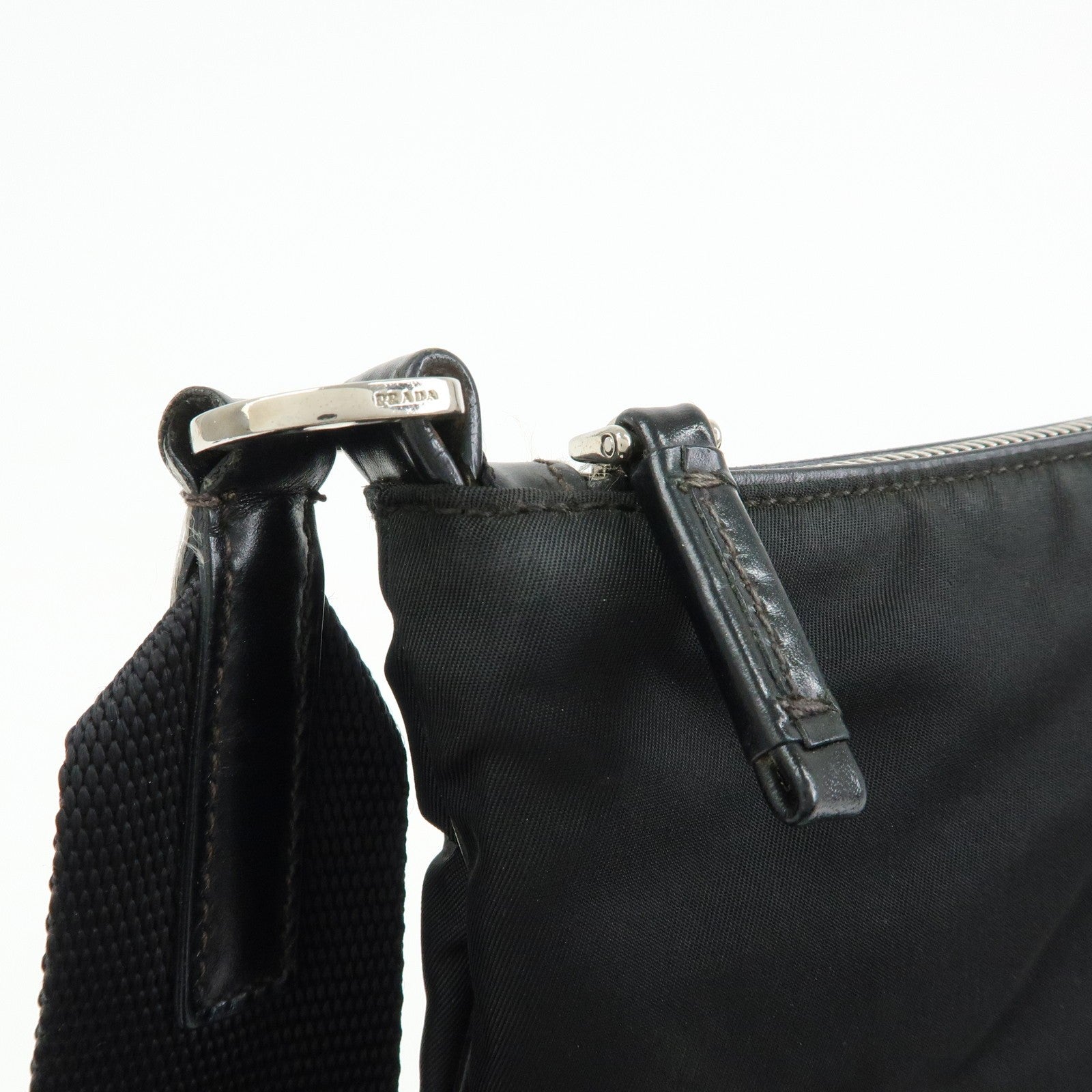 Prada Shoulder Bag - Black, Nylon and Leather