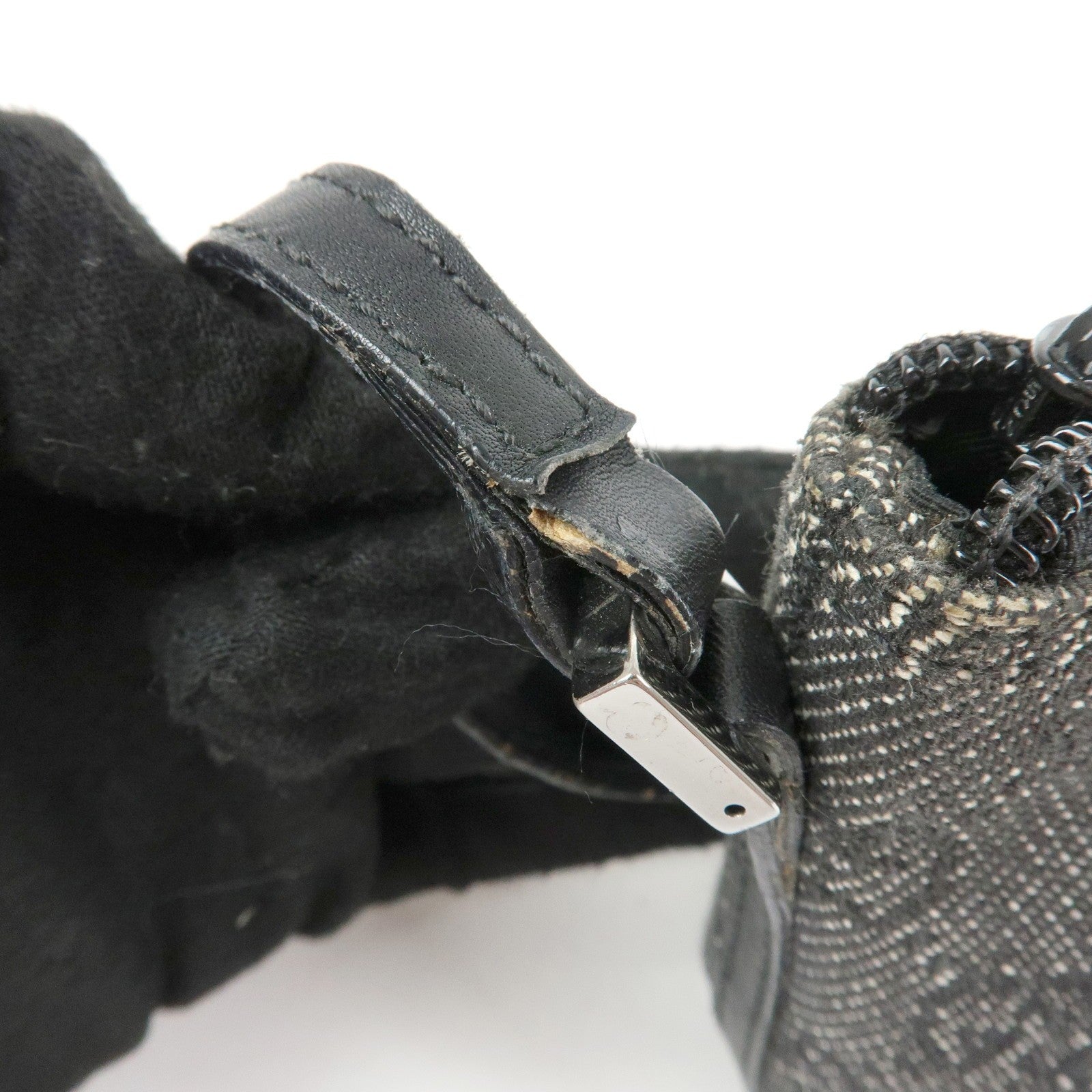 Gucci Boat Bag Accessory Pouch - Black, GG Canvas Leather 