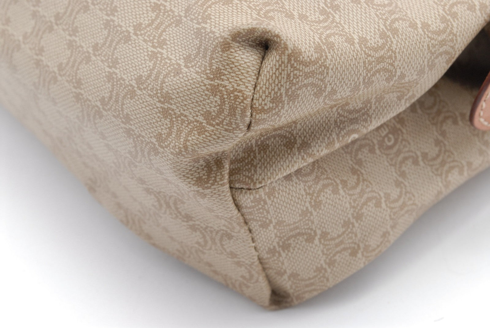 Celine C Charm Clutch Bag - Beige, PVC 