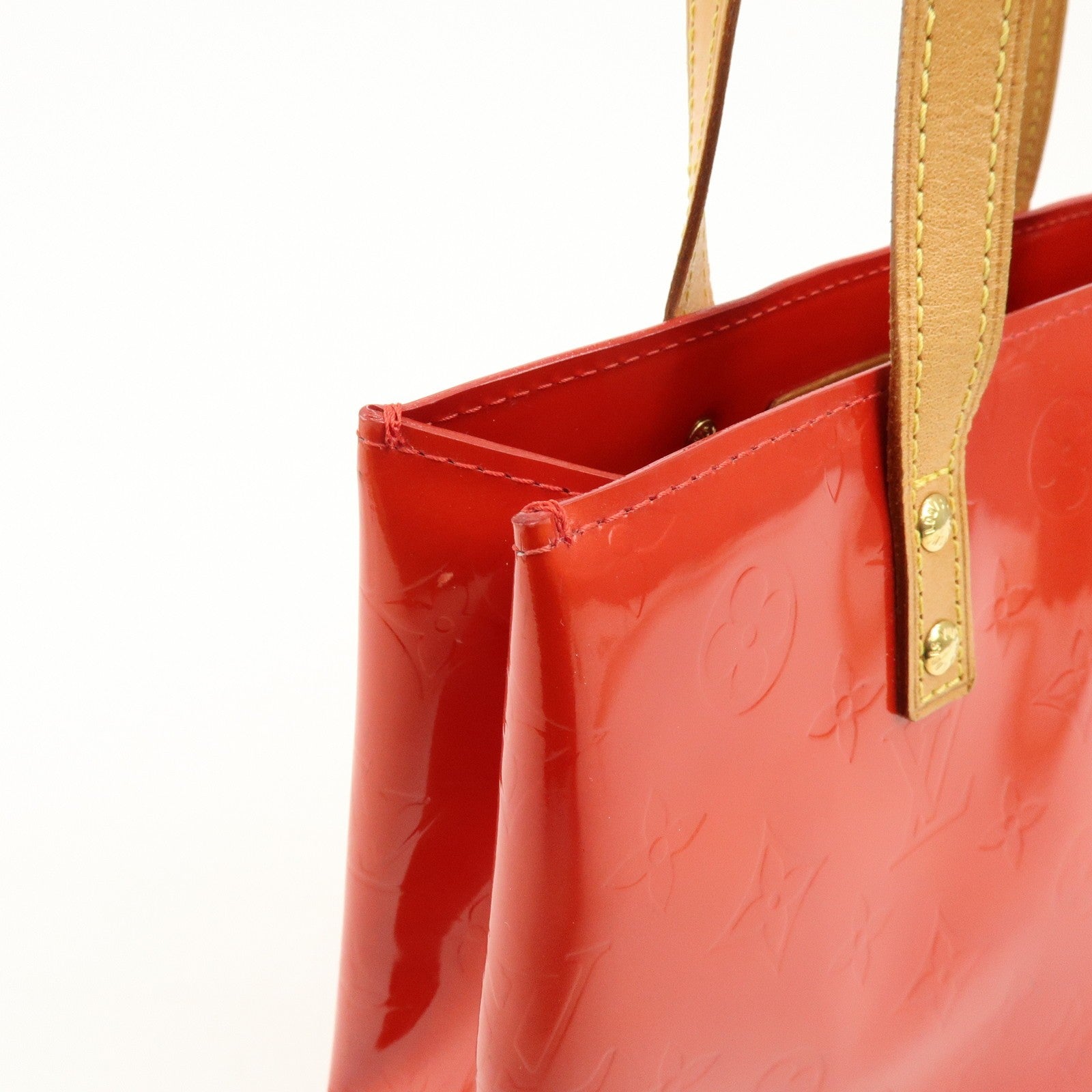 Louis Vuitton Monogram Vernis Lead PM Hand Bag - Rouge, Vernis Leather 