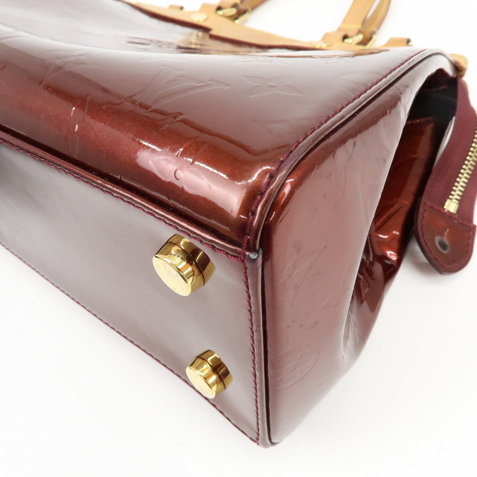 Louis Vuitton M91690 2Way Shoulder Bag - Rouge Fauve, Vernis Leather