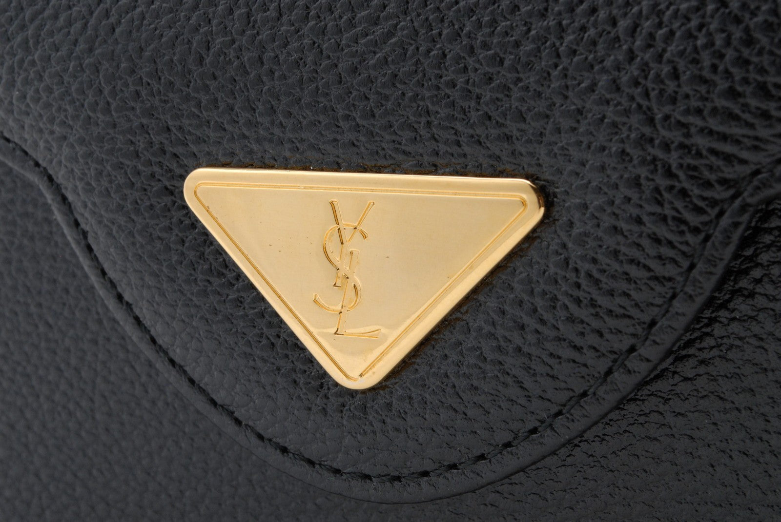 Saint Laurent YSL Clutch Bag - Black, Leather