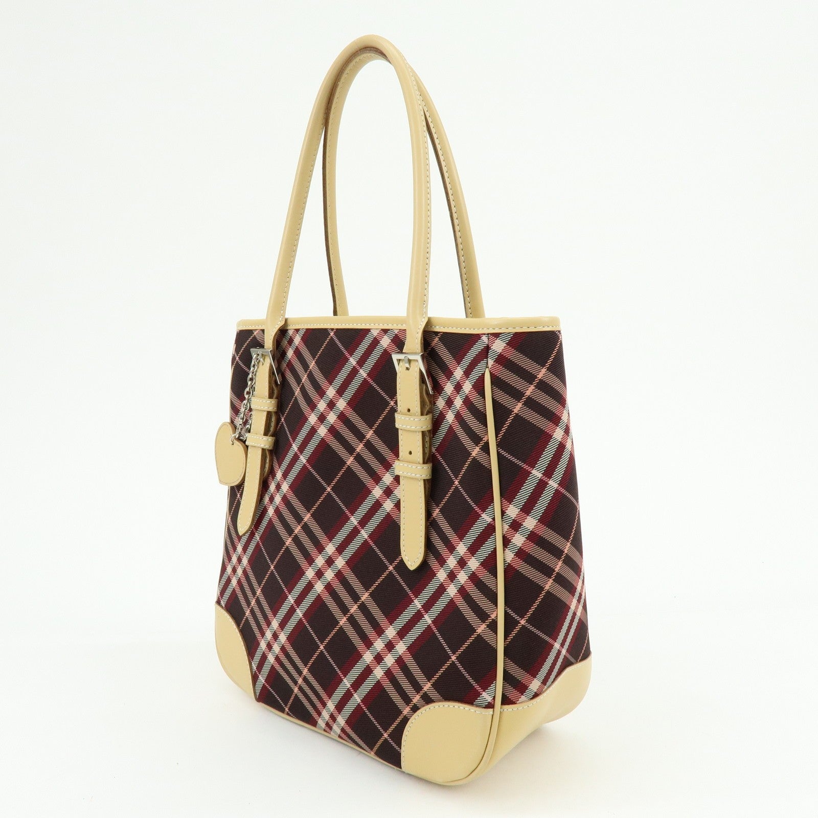 Burberry Tote Bag - Brown, Canvas and Leather