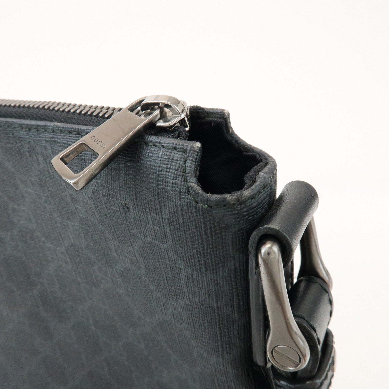 Gucci Shoulder Crossbody Bag - Black, PVC Leather 