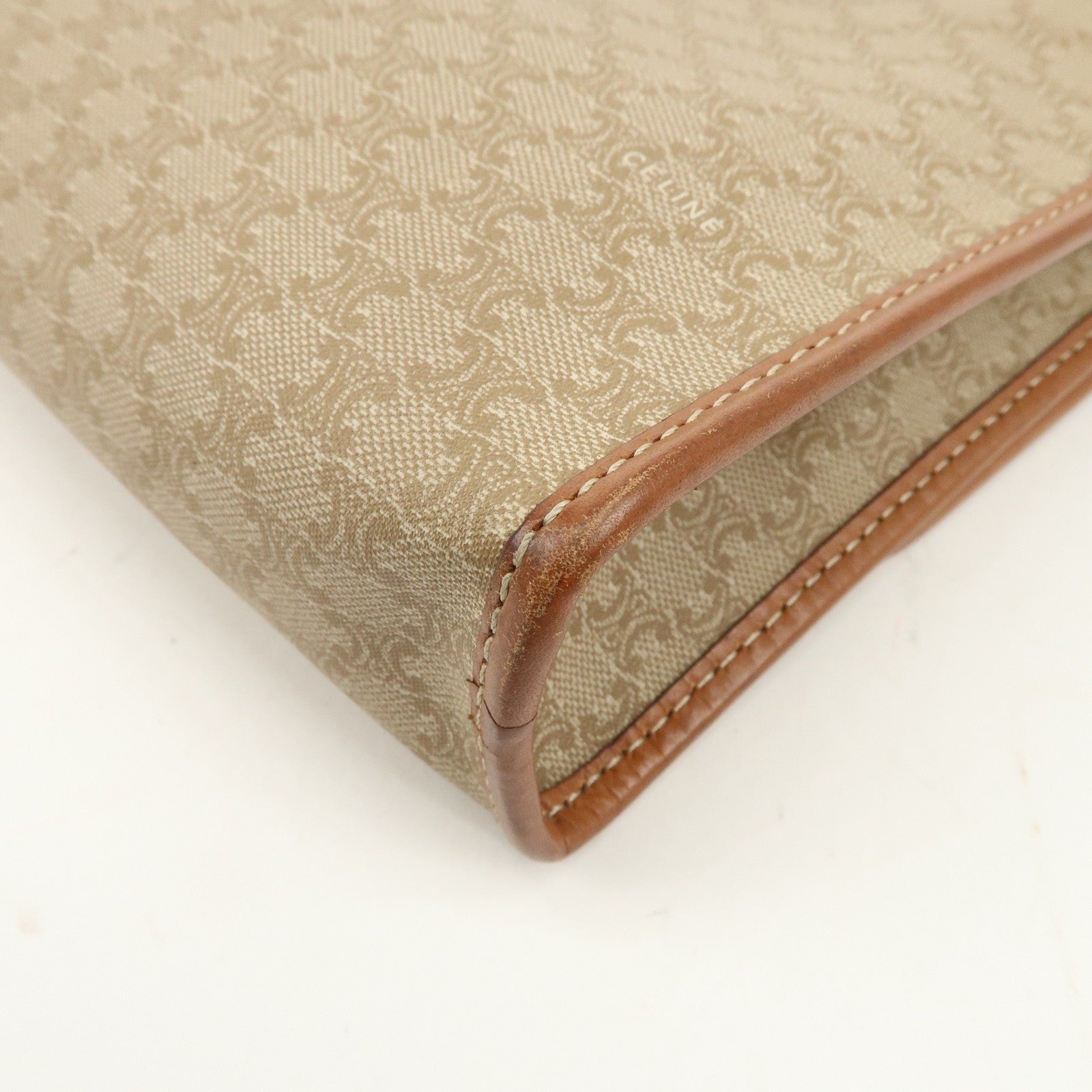 Celine Macadam 2Way Shoulder Bag - Beige, Leather
