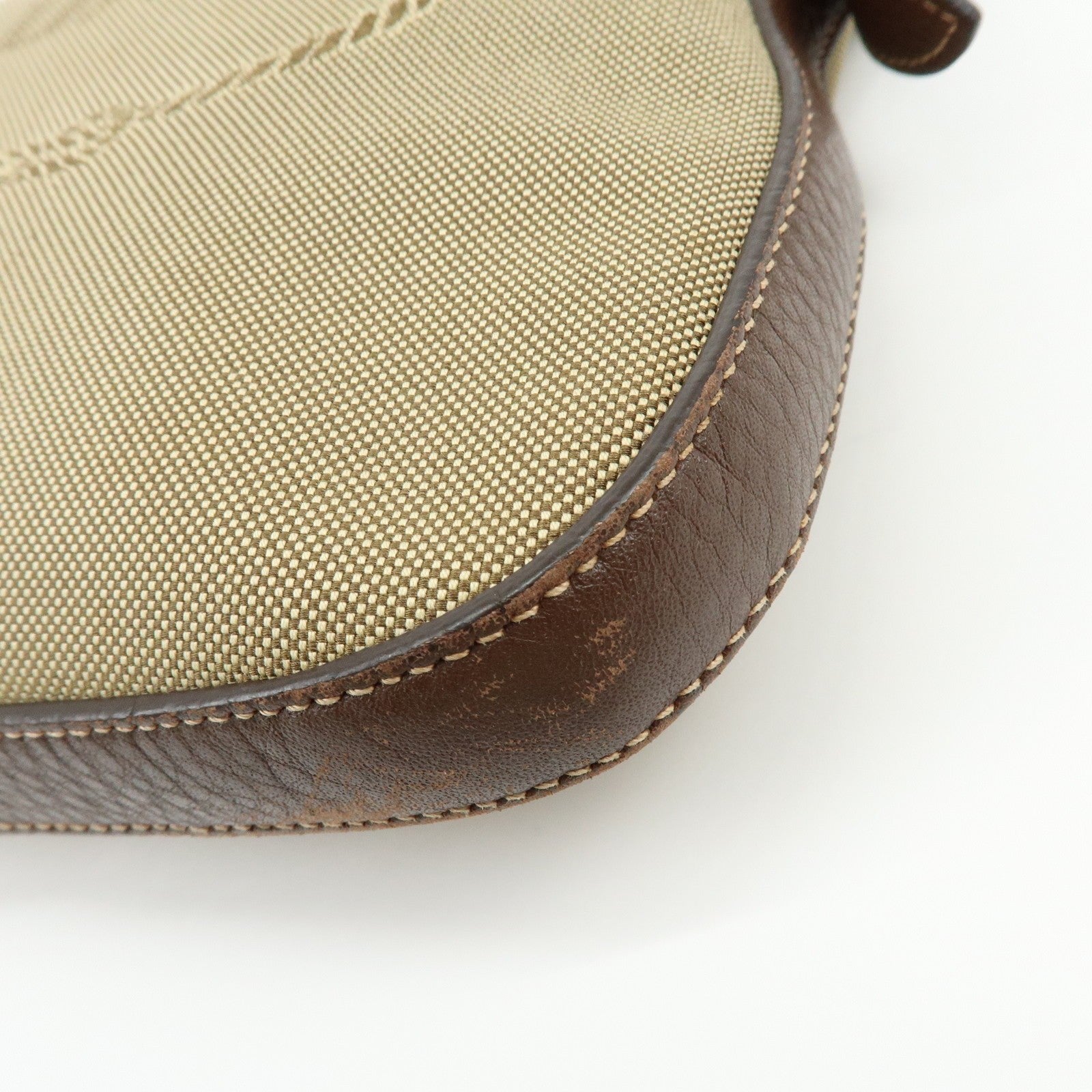 Prada Logo Jacguard Shoulder Bag - Brown, Leather