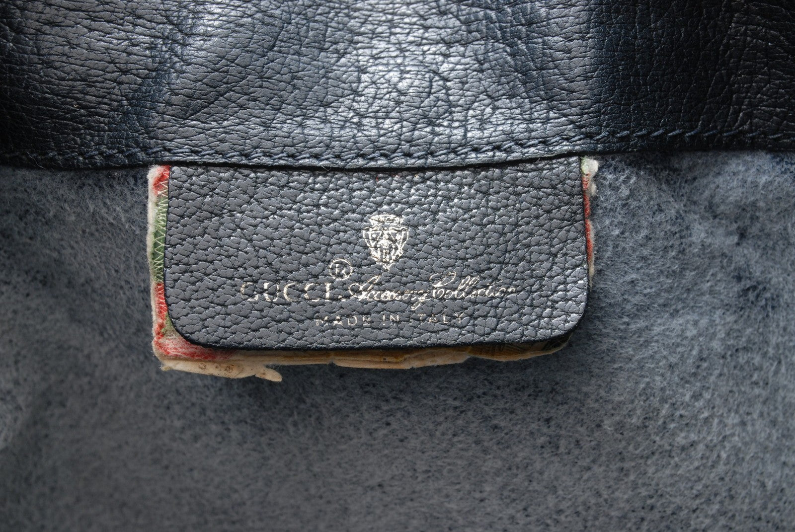 Gucci Vintage GG Sherry Line Drawstring Shoulder Bag - Navy, PVC Leather