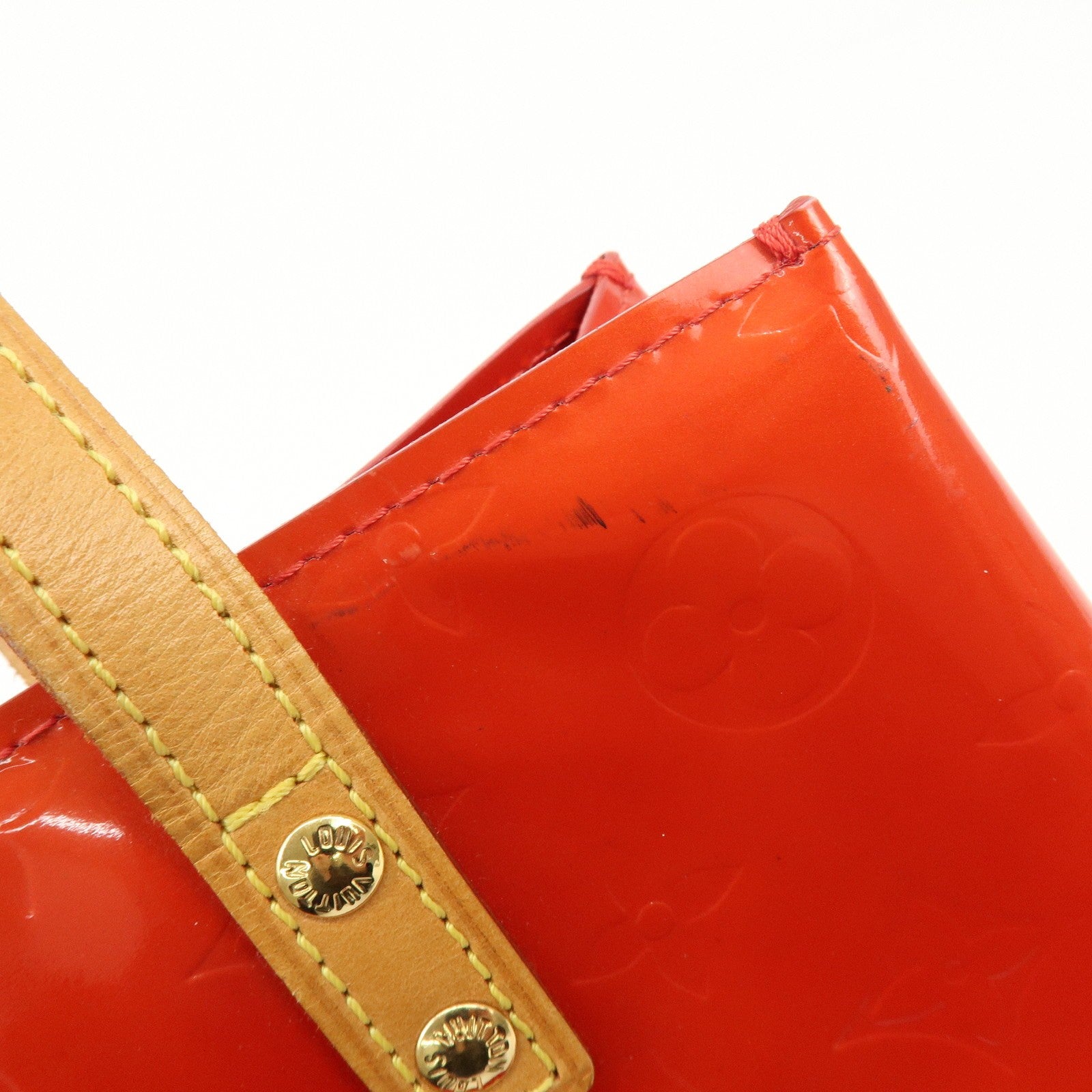 Louis Vuitton Monogram Vernis Lead PM Hand Bag - Rouge, Vernis Leather 