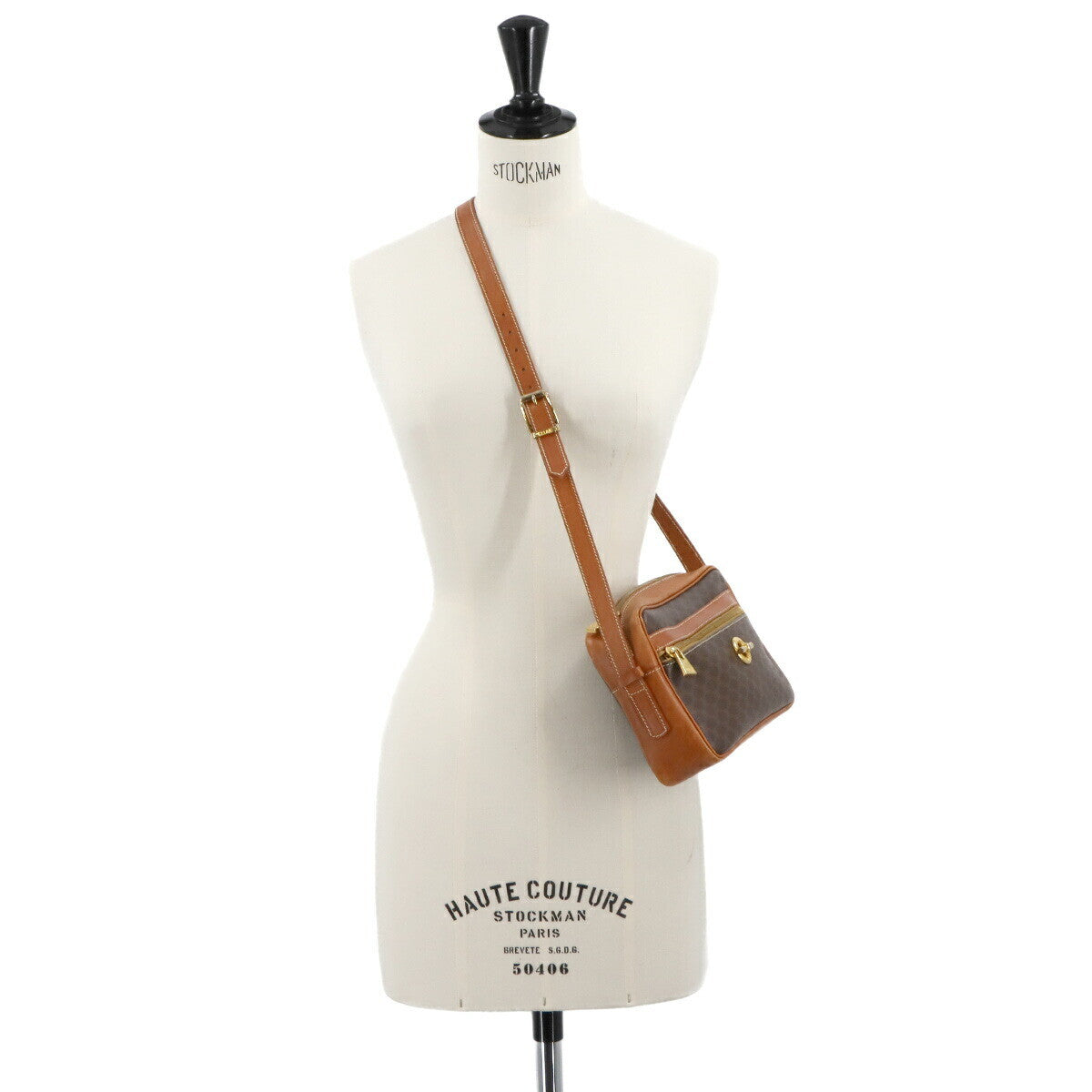 Celine Macadam Shoulder Bag - Brown, PVC Leather