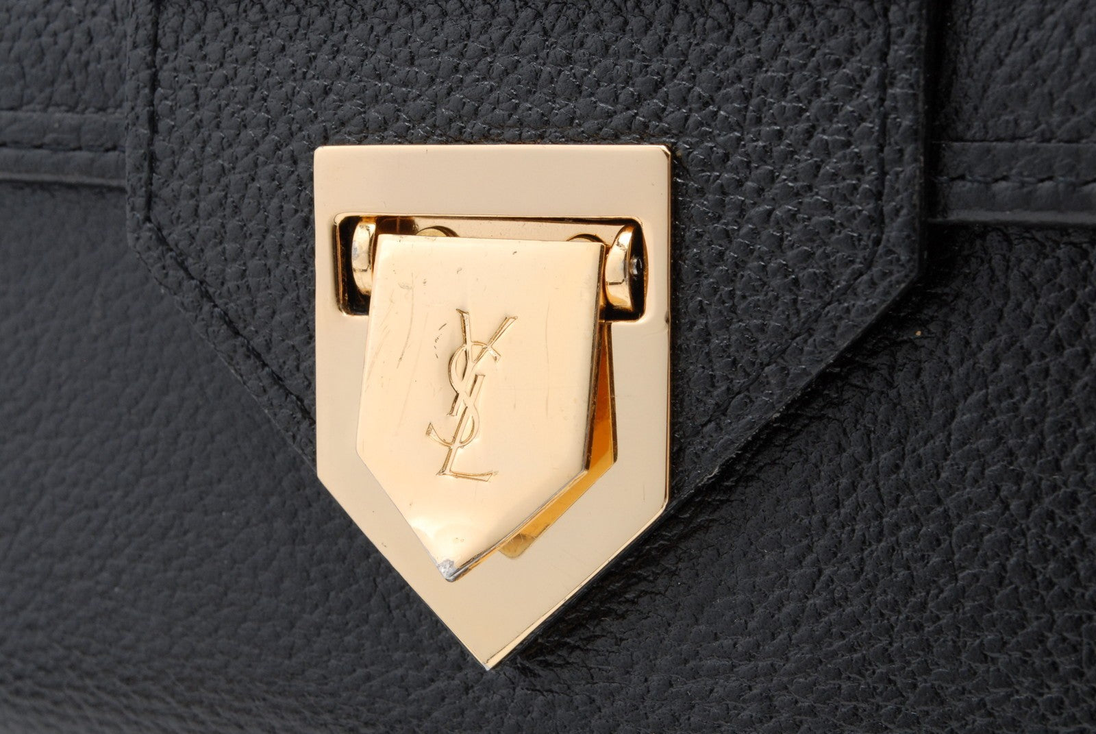 Saint Laurent Cassandra Shoulder Bag - Black, Leather