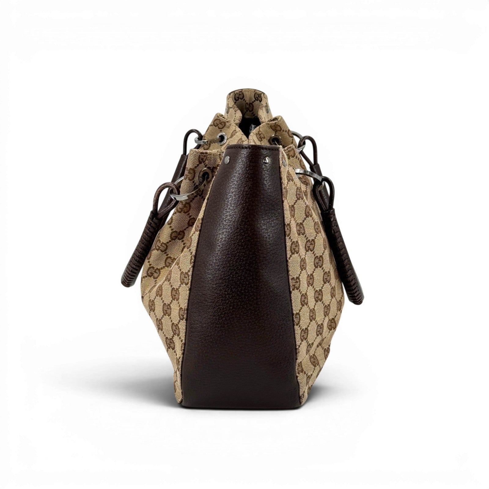 Gucci Abbey Tote Bag - Beige, Canvas and Leather