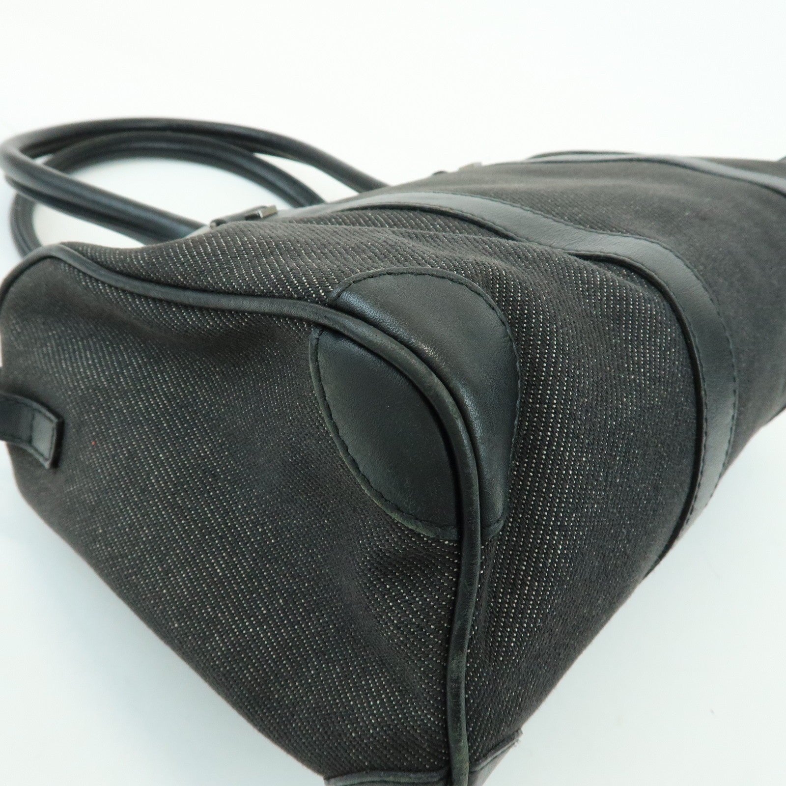 Gucci Boston Bag - Black, Dark Grey, Canvas