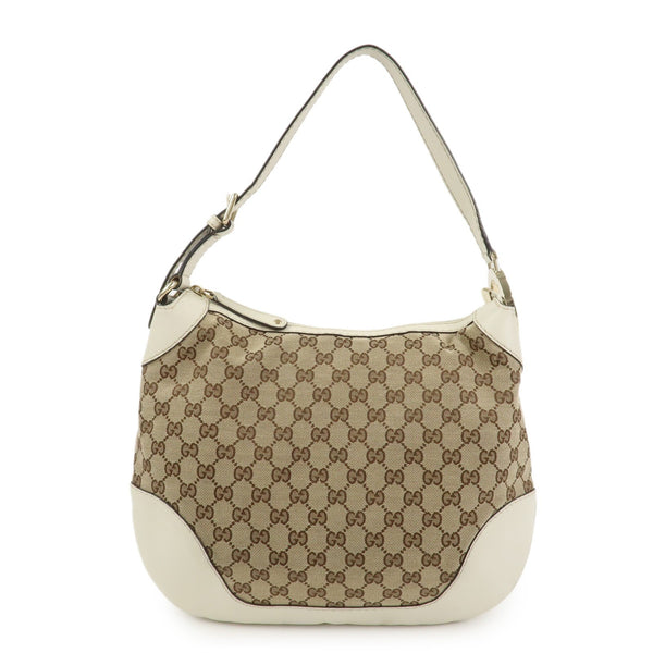 Gucci Shoulder Bag - Brown/Ivory, GG Canvas/Leather