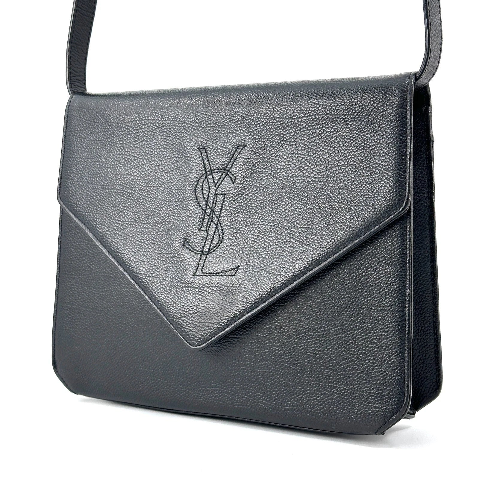 Saint Laurent Yves Saint Laurent Shoulder Bag - Black, Leather