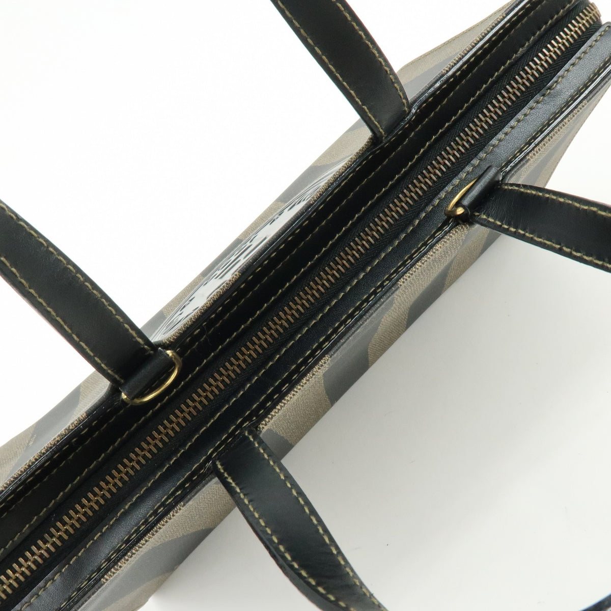 Fendi Tote Hand Bag - Black, Brown, PVC, Leather