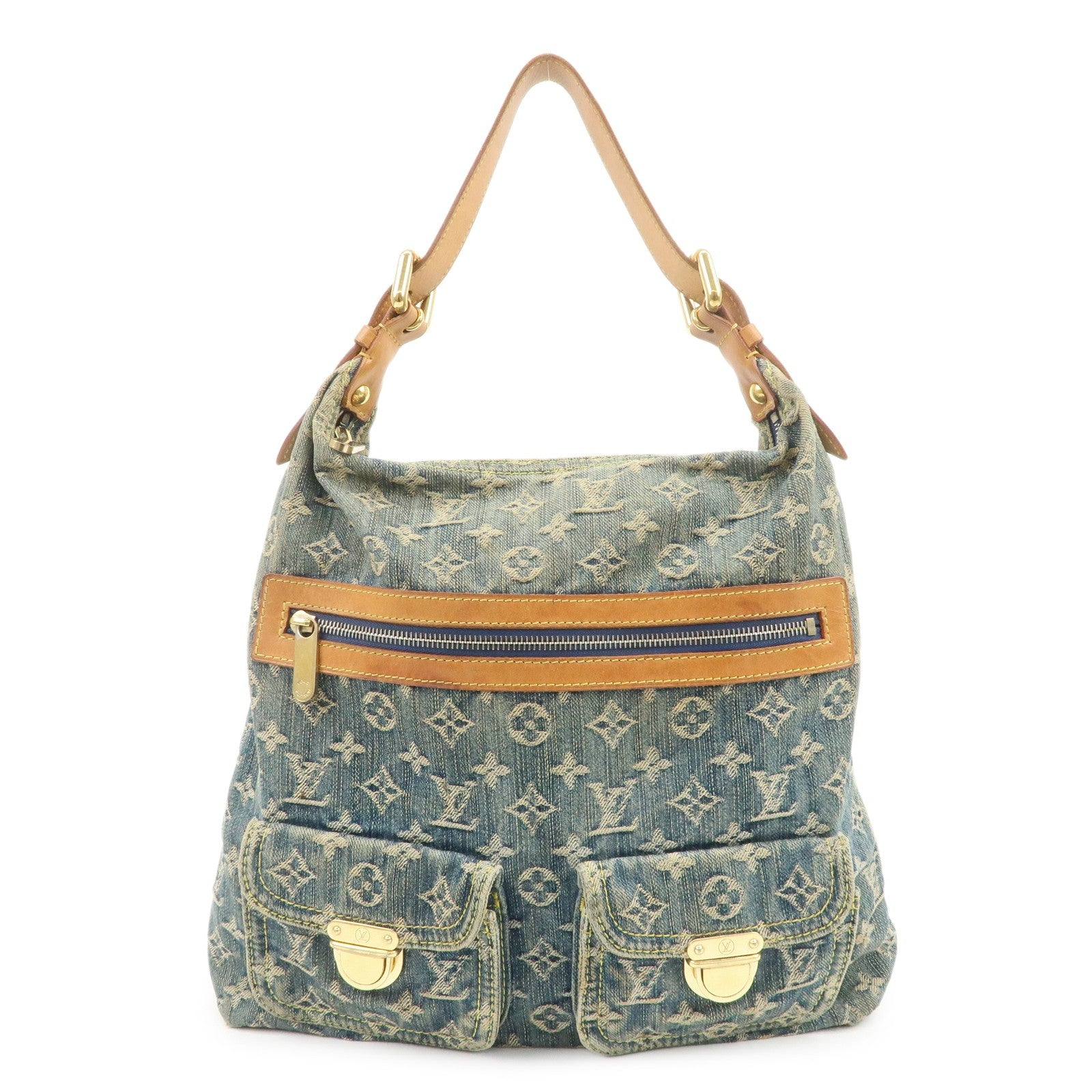 Louis Vuitton Denim Shoulder Bag - Blue, Monogram Denim