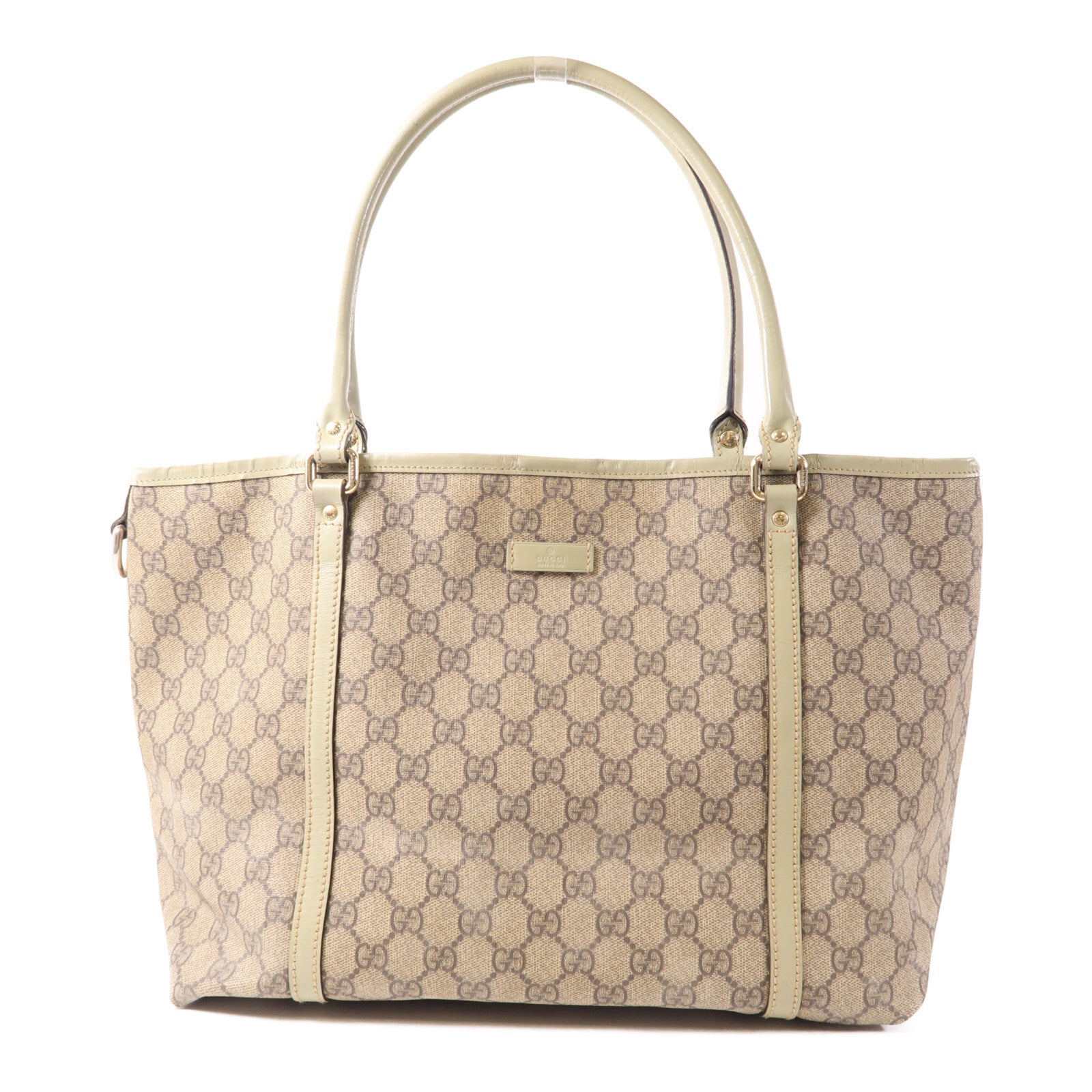 Gucci GG GHW Shoulder Tote Bag - Brown, Coated Canvas