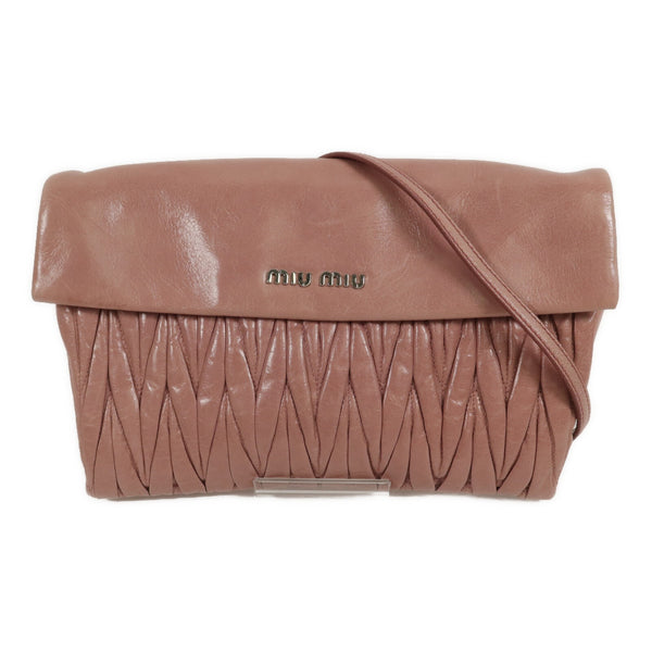 Miu Miu SHW Shoulder Bag - Pink, Calfskin Leather