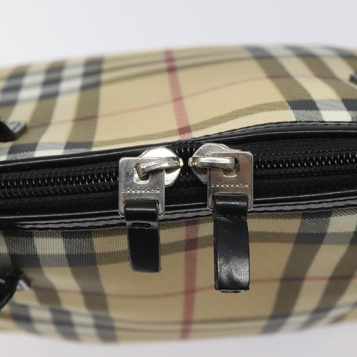 Burberry Nova Check Handbag - Beige/Silver, PVC Leather
