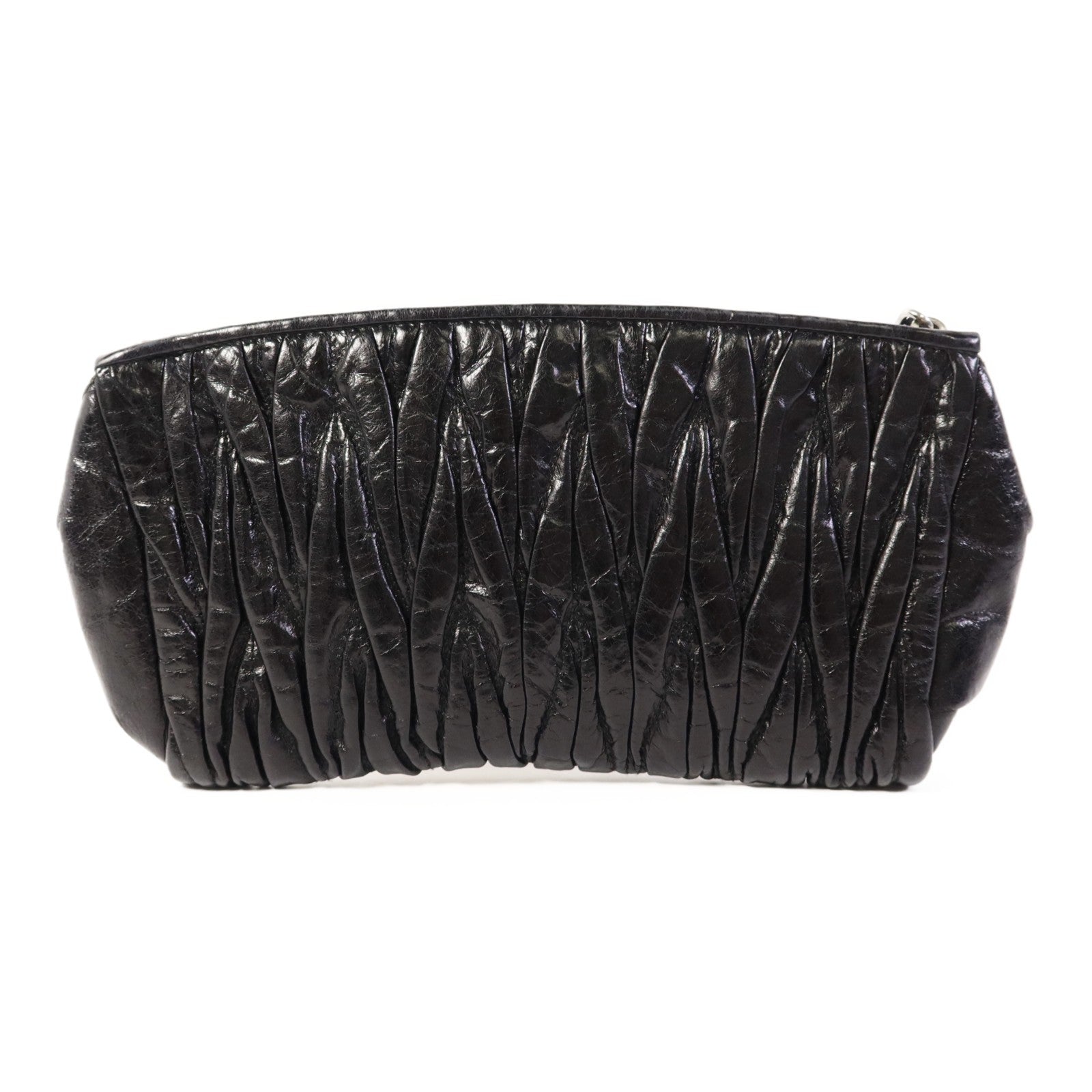 Miu Miu SHW ​​Pouch - Black, Calfskin Leather 