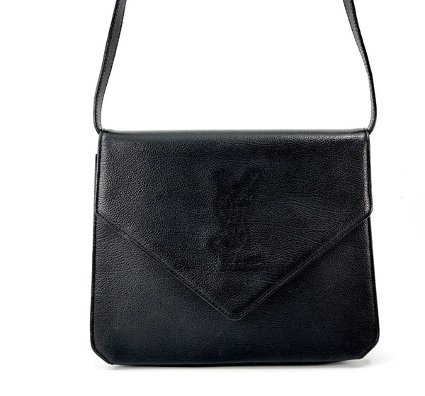 Saint Laurent Yves Saint Laurent Shoulder Bag - Black, Leather 
