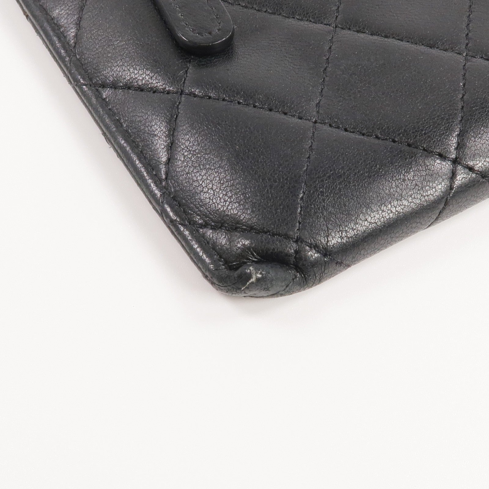Chanel CC SHW Long Wallet - Black, Lambskin Leather