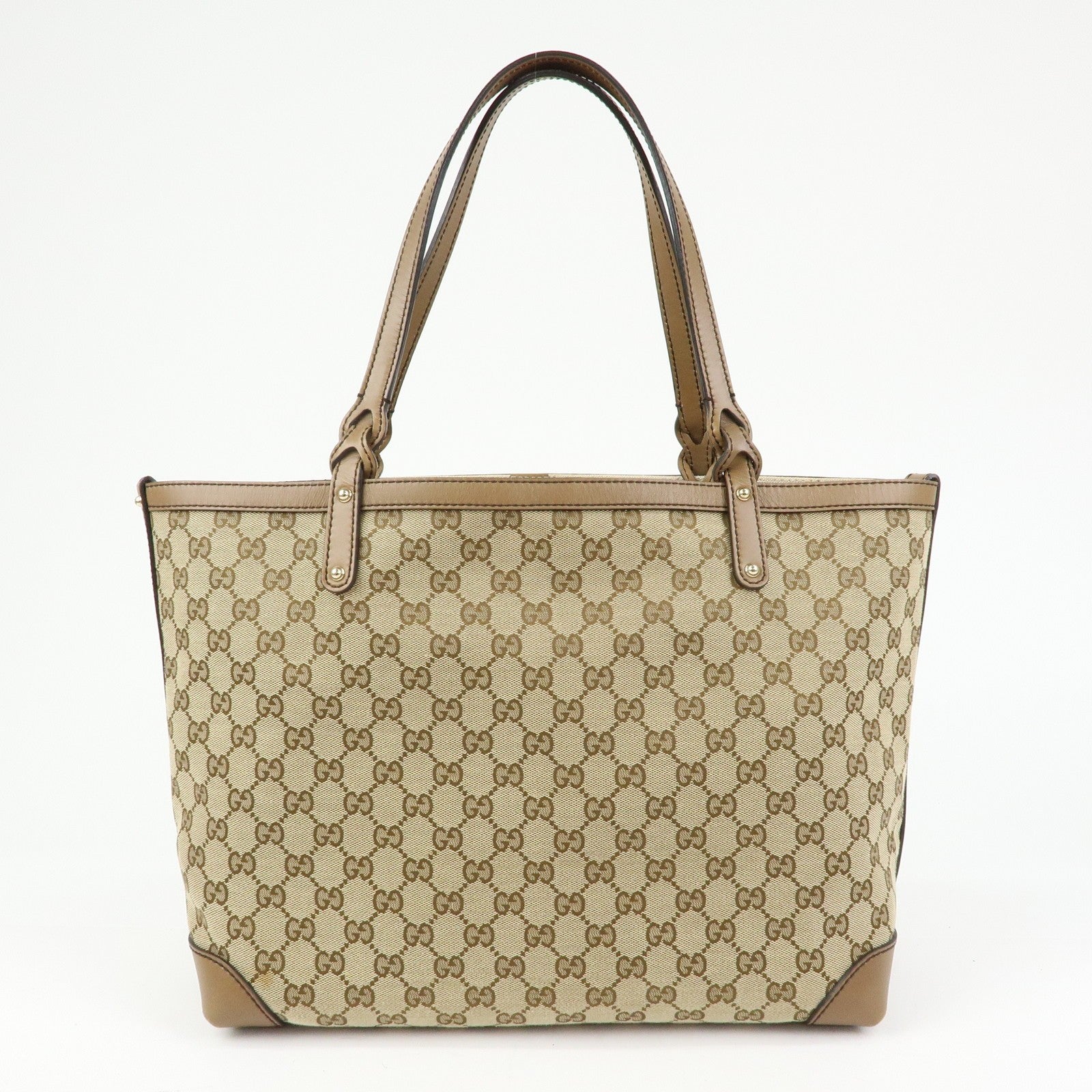 Gucci Tote Bag - Beige, Canvas and Leather