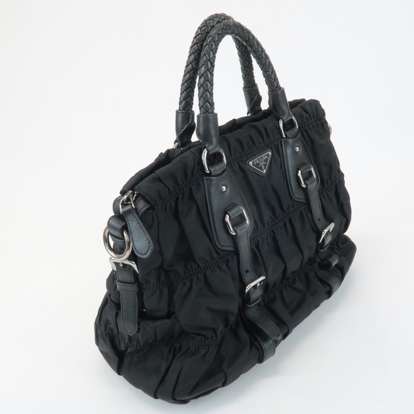 Prada Handbag - Black, Nylon and Leather