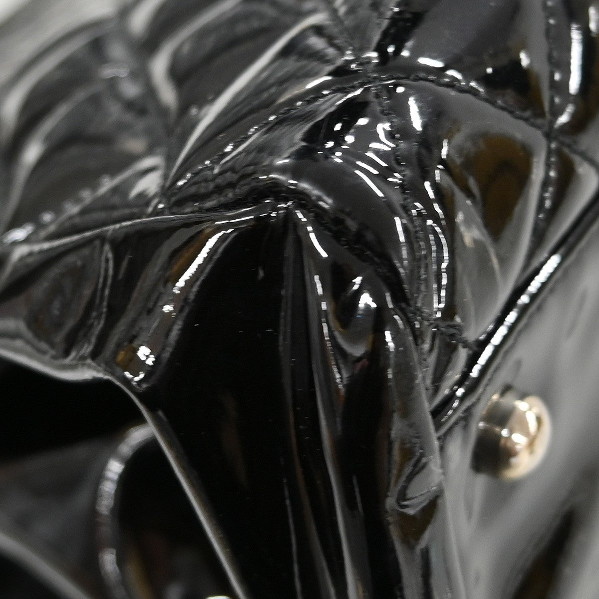 Chanel Duffle Handbag - Black, Patent Leather