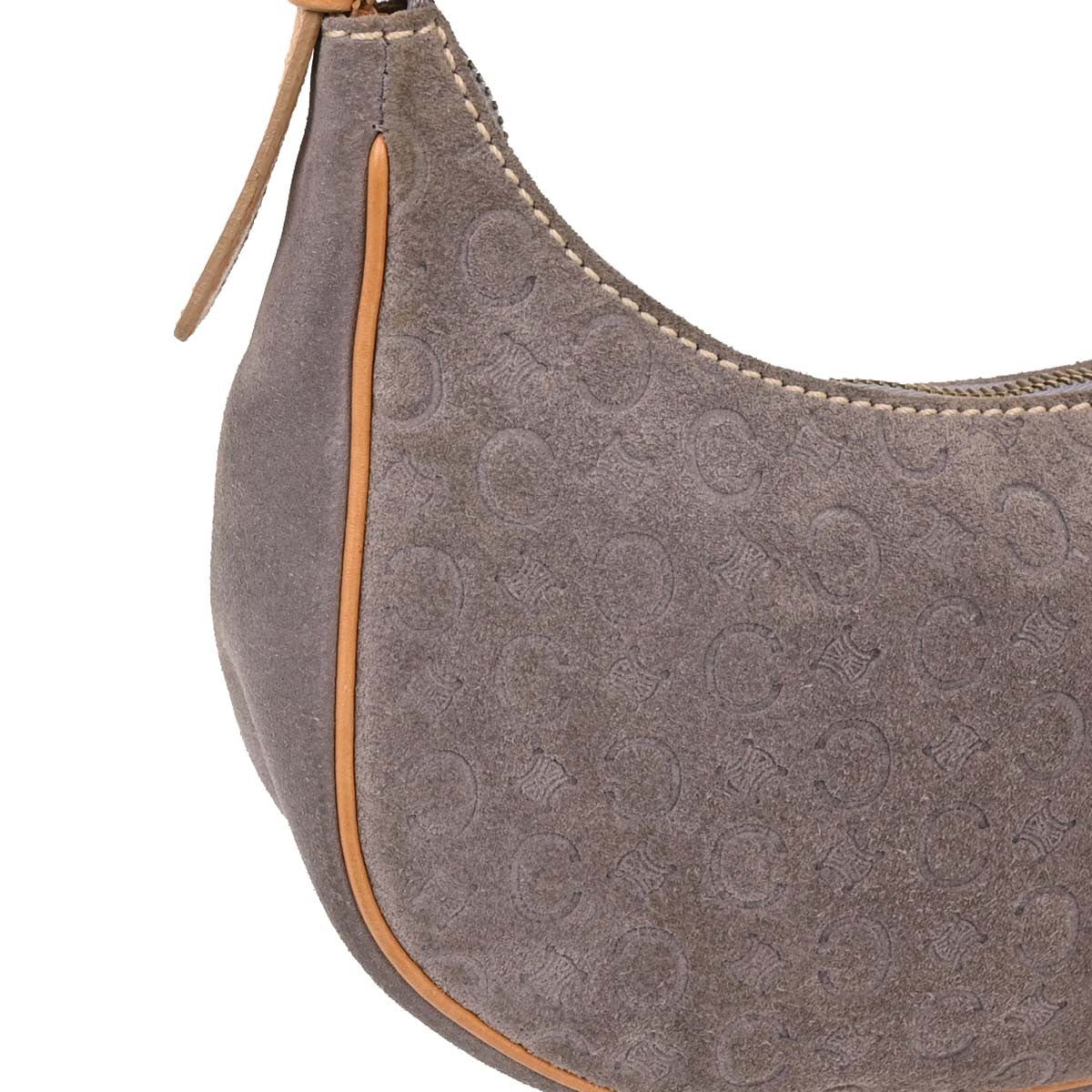 Celine Macadam Handbag - Gray, Suede
