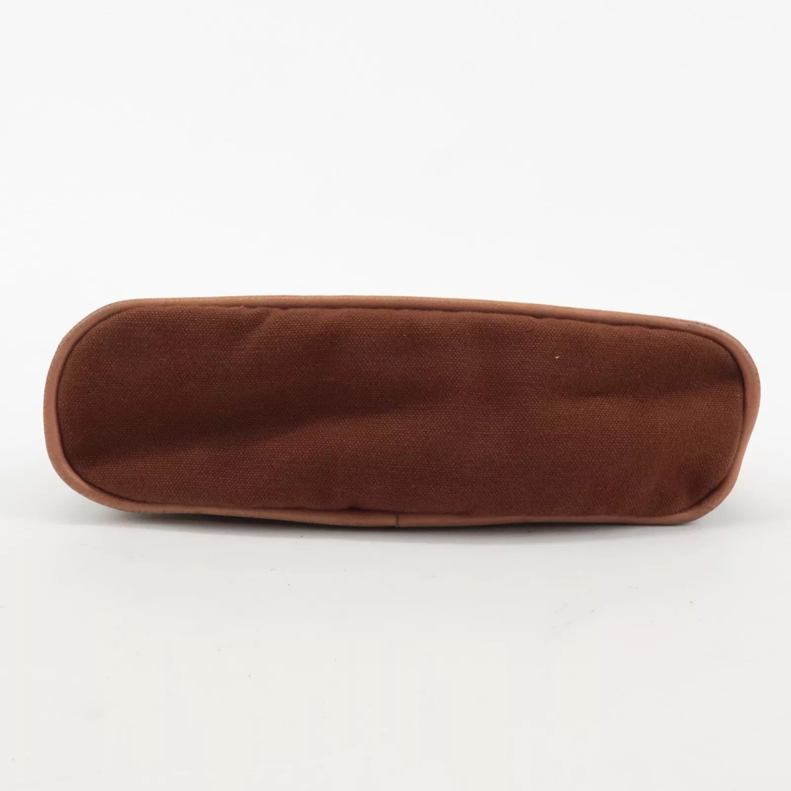 HERMES Pouch - Brown, Canvas, Leather