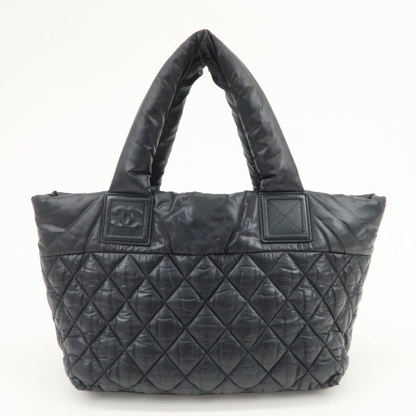 Chanel Coco Cocoon PM Tote Bag - Black, Nylon Leather