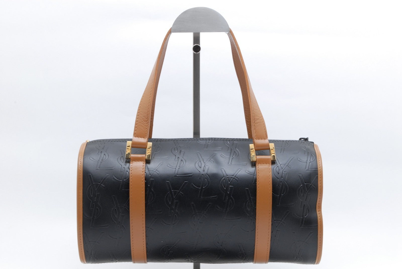 Saint Laurent Cassandra Boston Bag - Black, Leather