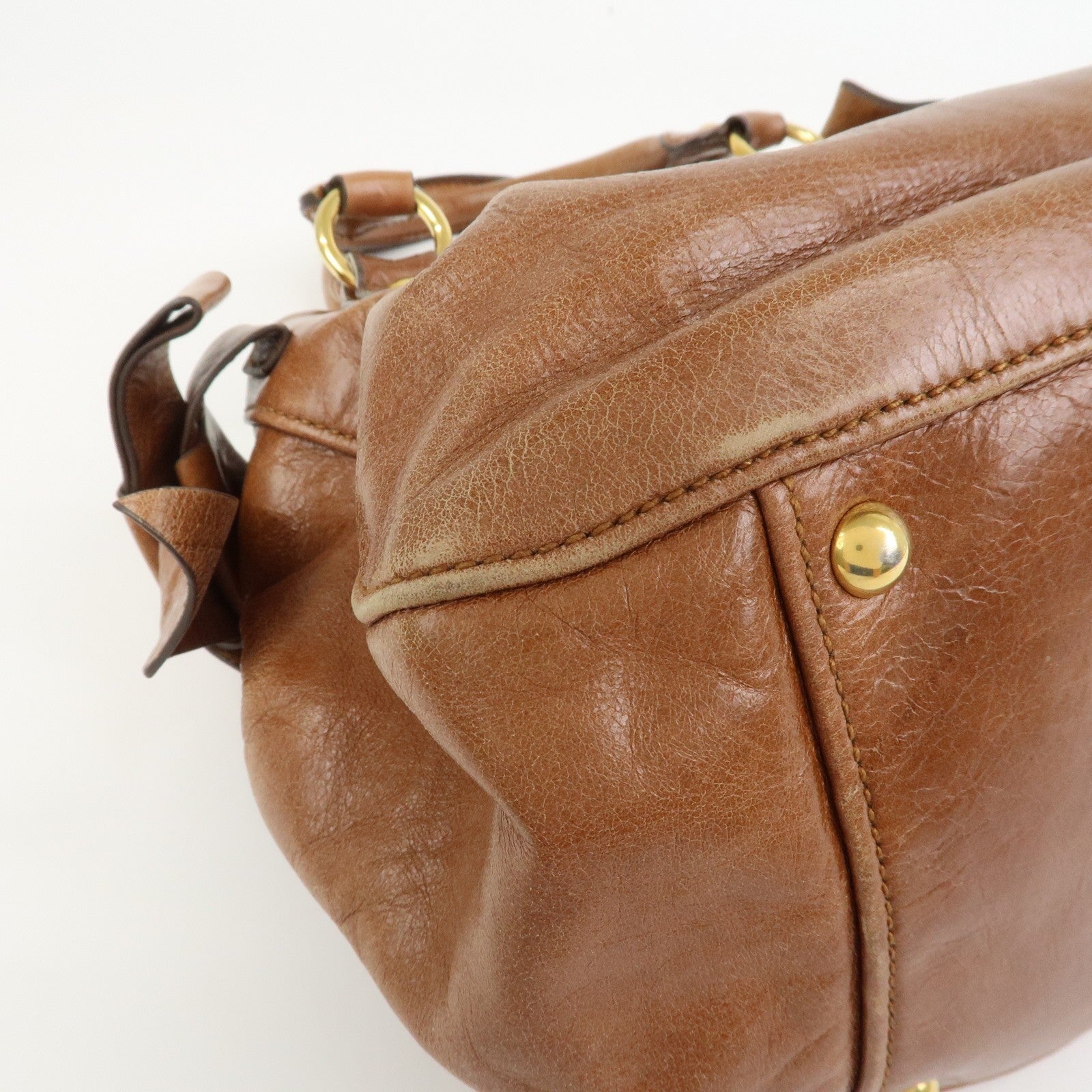 Miu Miu Hand Bag - Brown, Leather